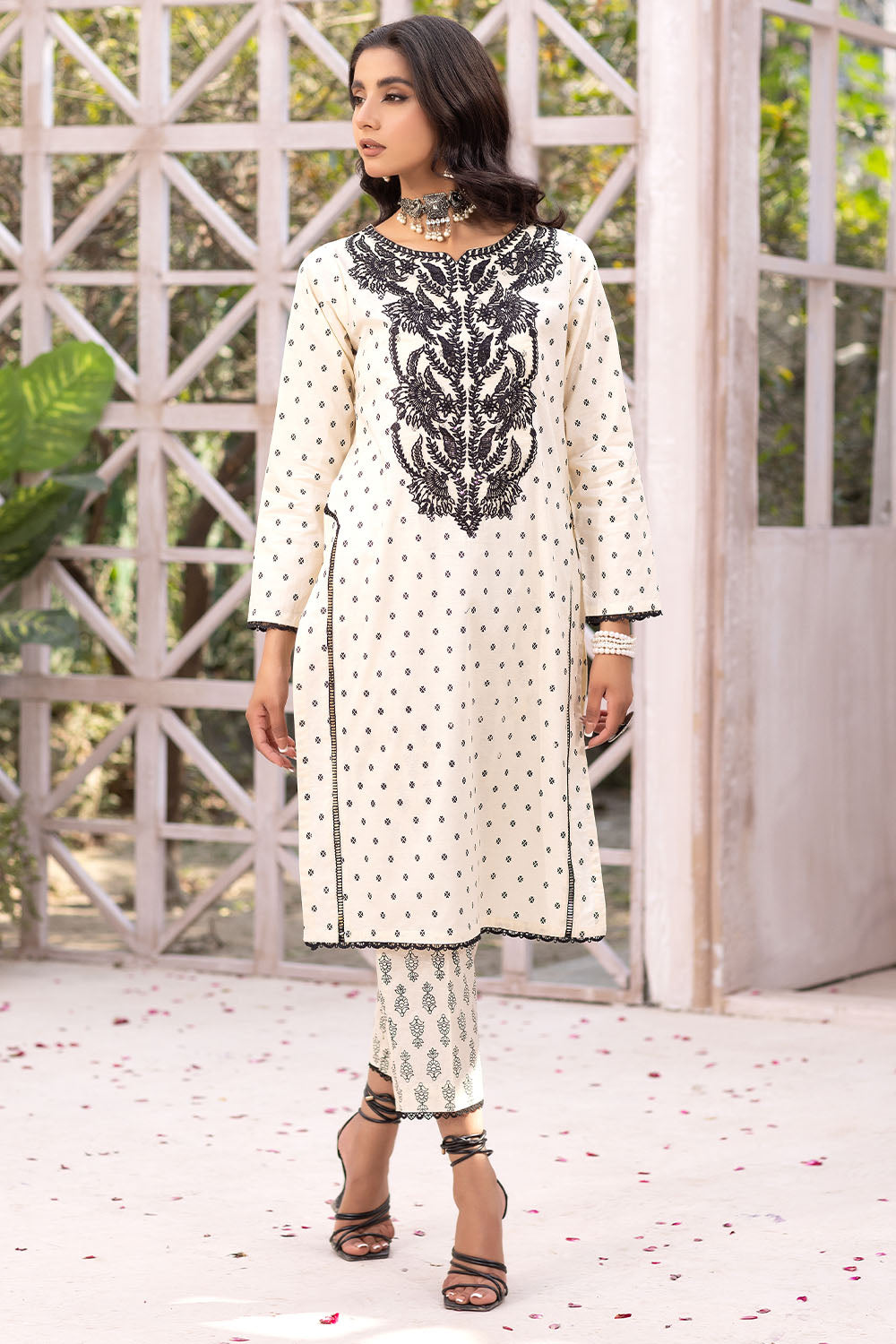 Madame Embroidered Cotton Lawn Co Ord 2684 Women 2pcs