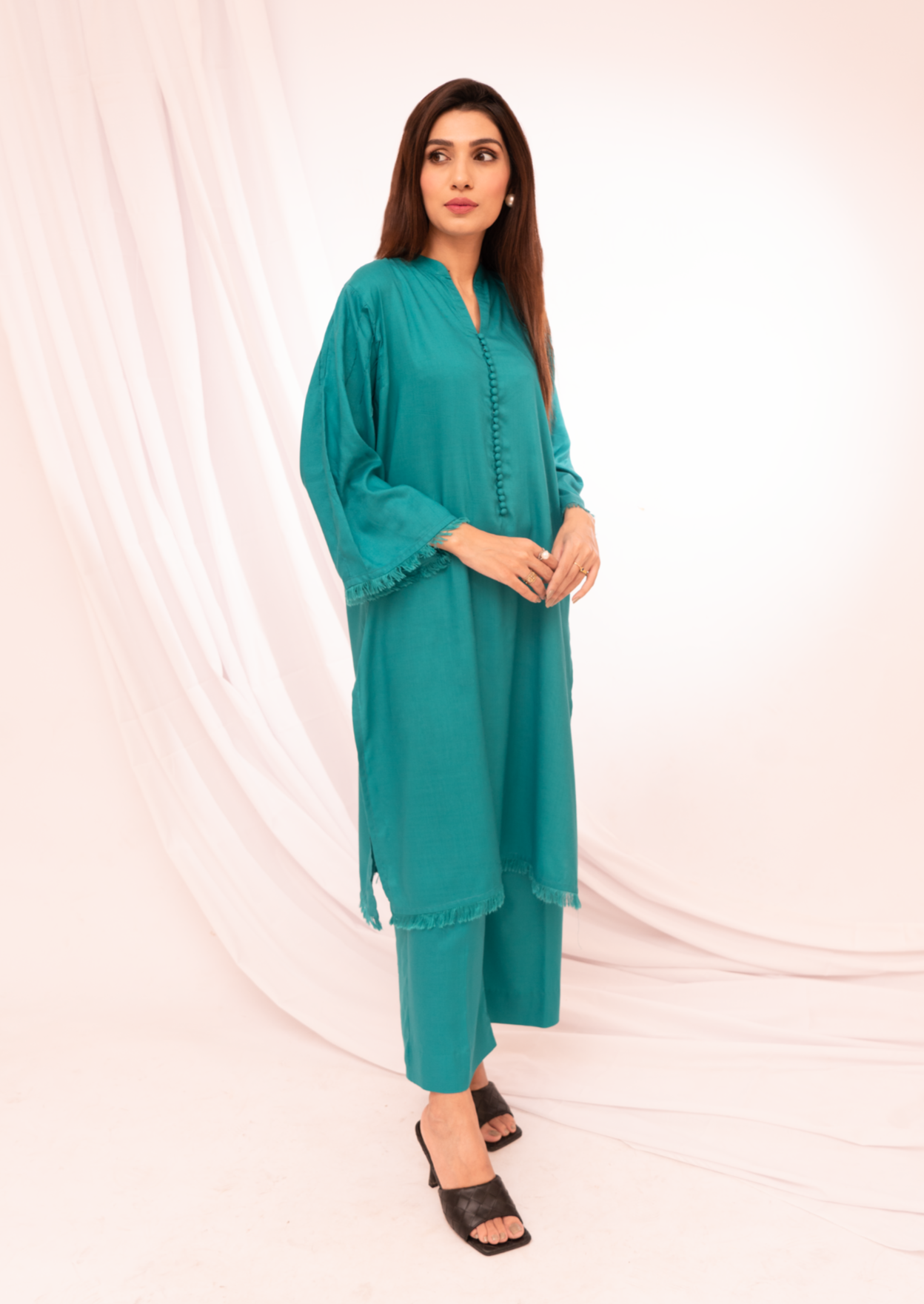 Jannat Tahir Teal Women 2pcs
