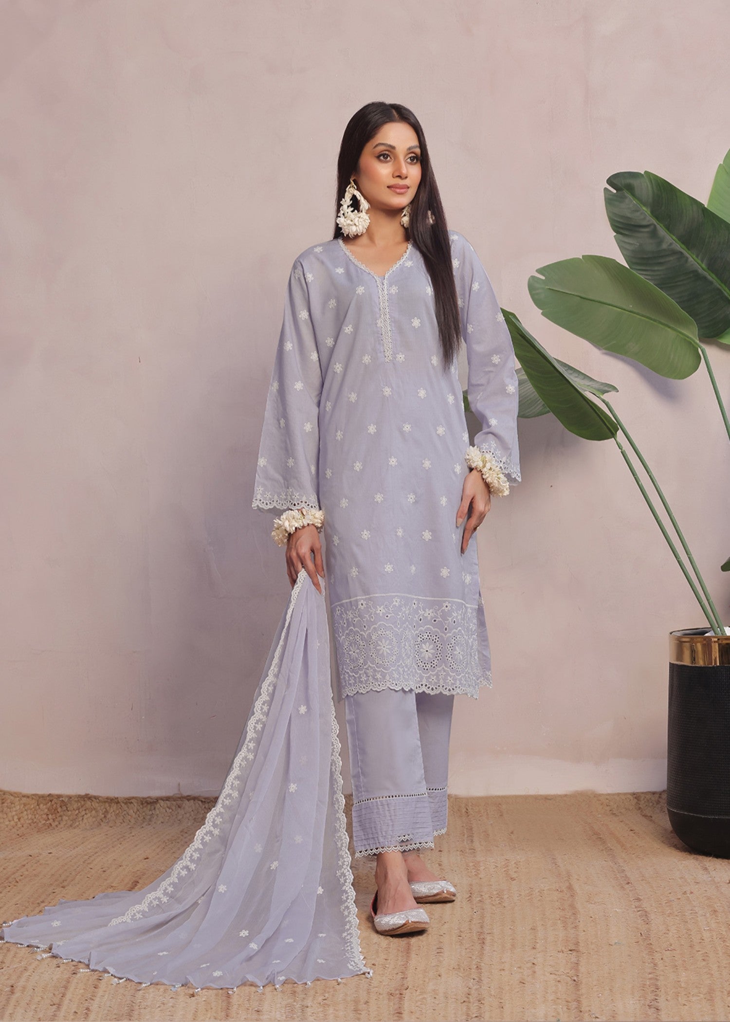 Kumash Textiles Light Lavender Women Stitched Women 3pcs