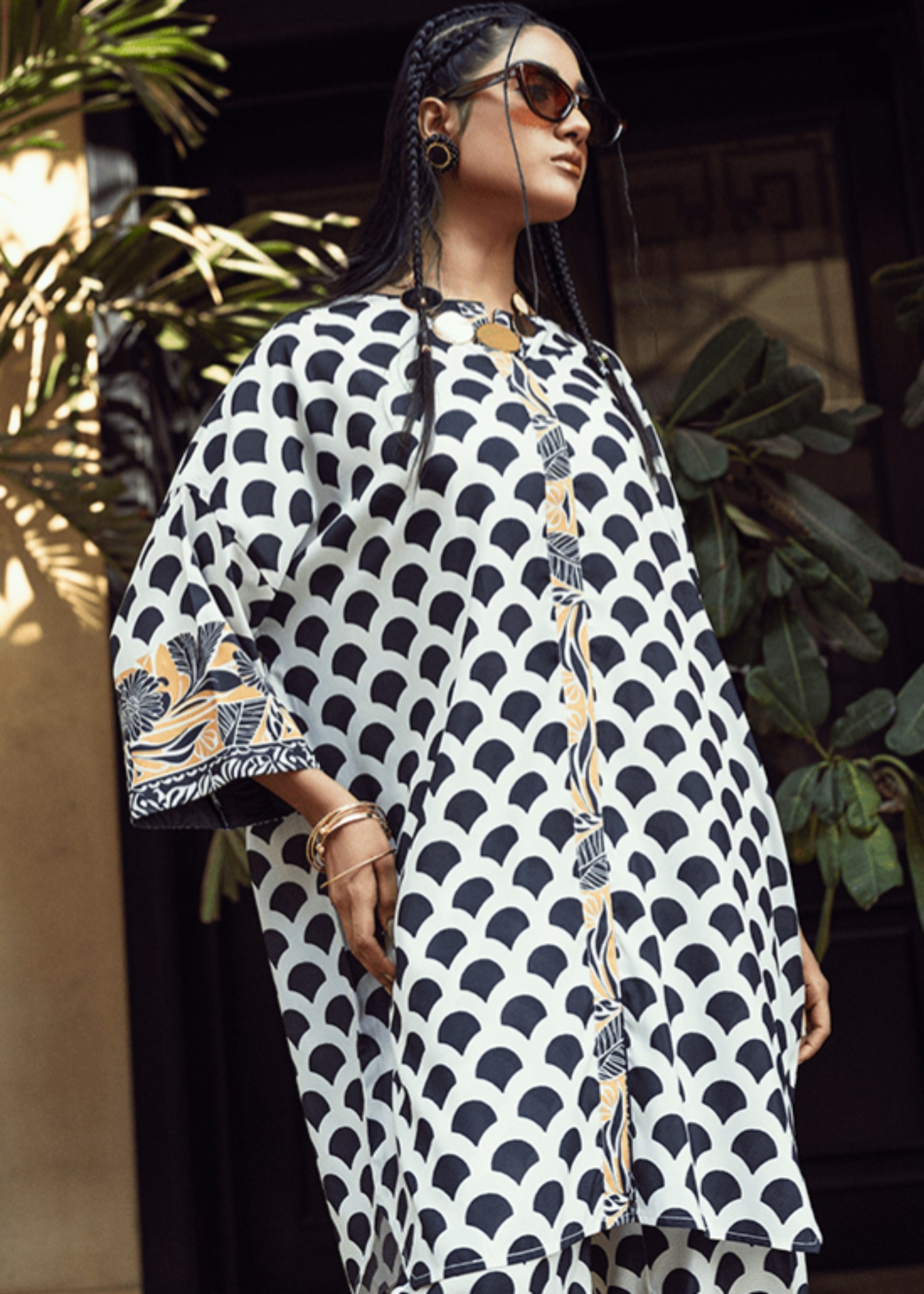 Kaanthaa Saffron Sunset Stitched () Women 2pcs