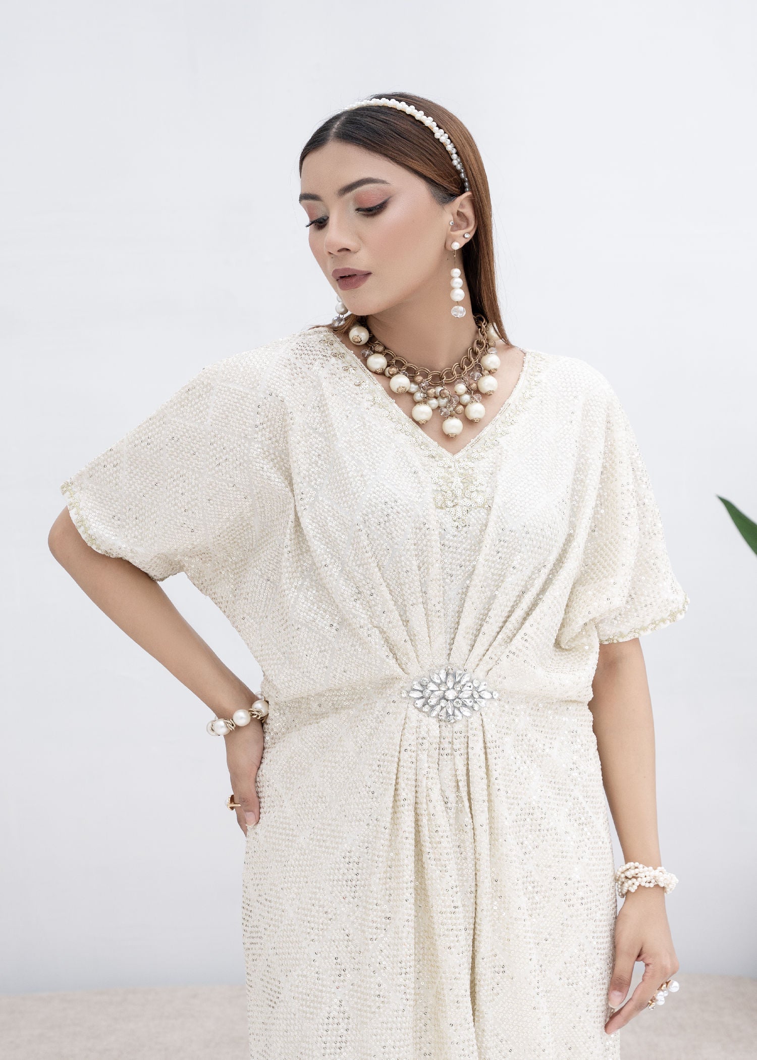 Manahils WA 03 OFF WHITE Women 2pcs