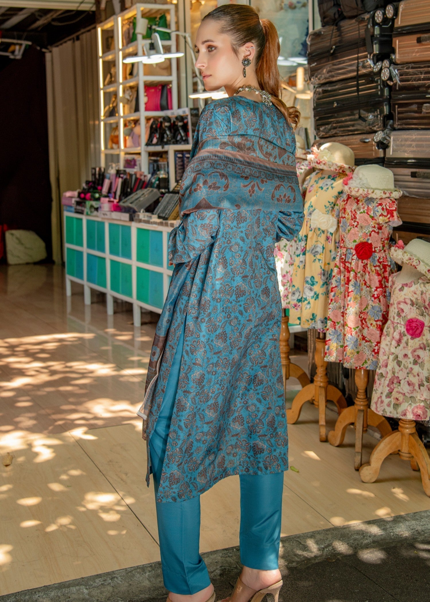 By-East Lawn Suit Printed Women 3pcs