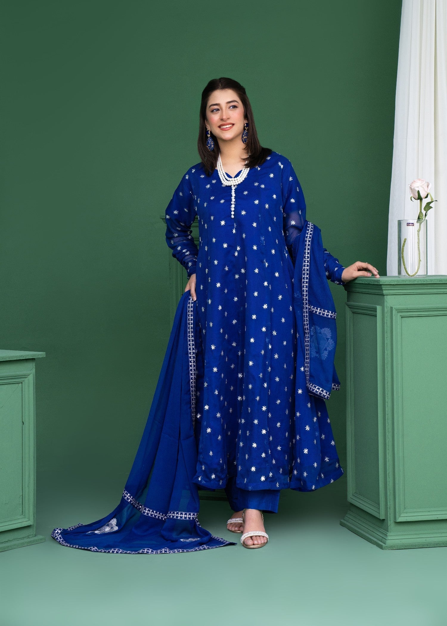 Style Saga 2178 Ink Blue Women 3pcs