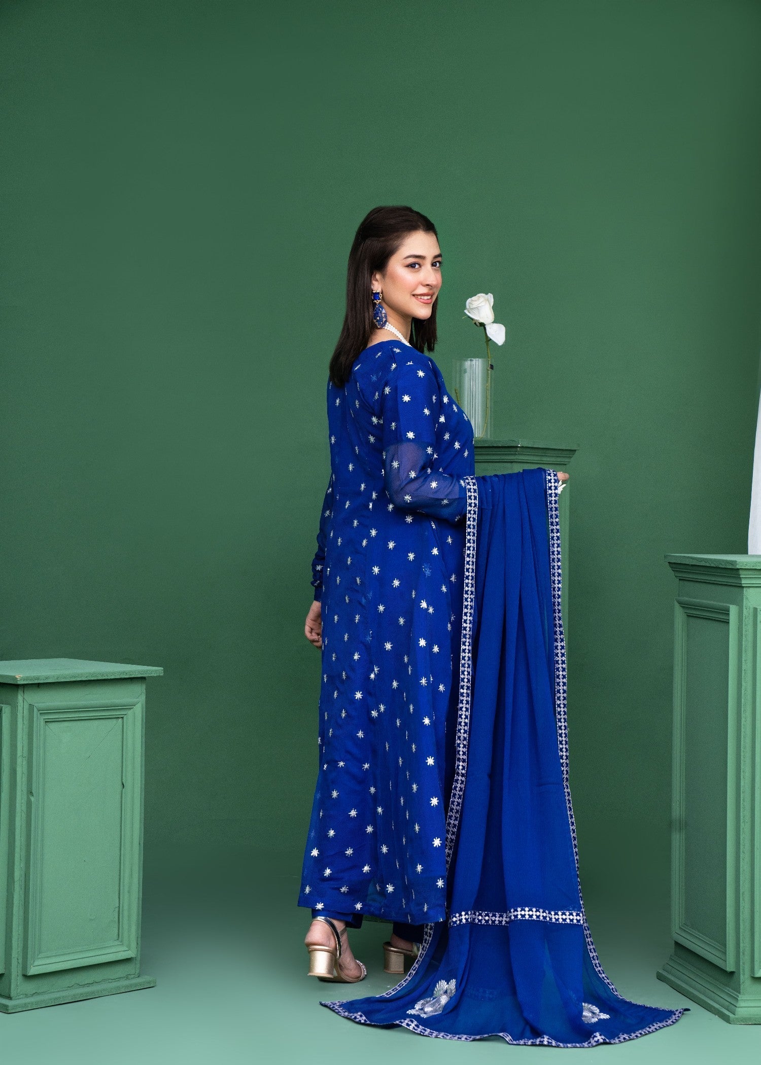 Style Saga 2178 Ink Blue Women 3pcs