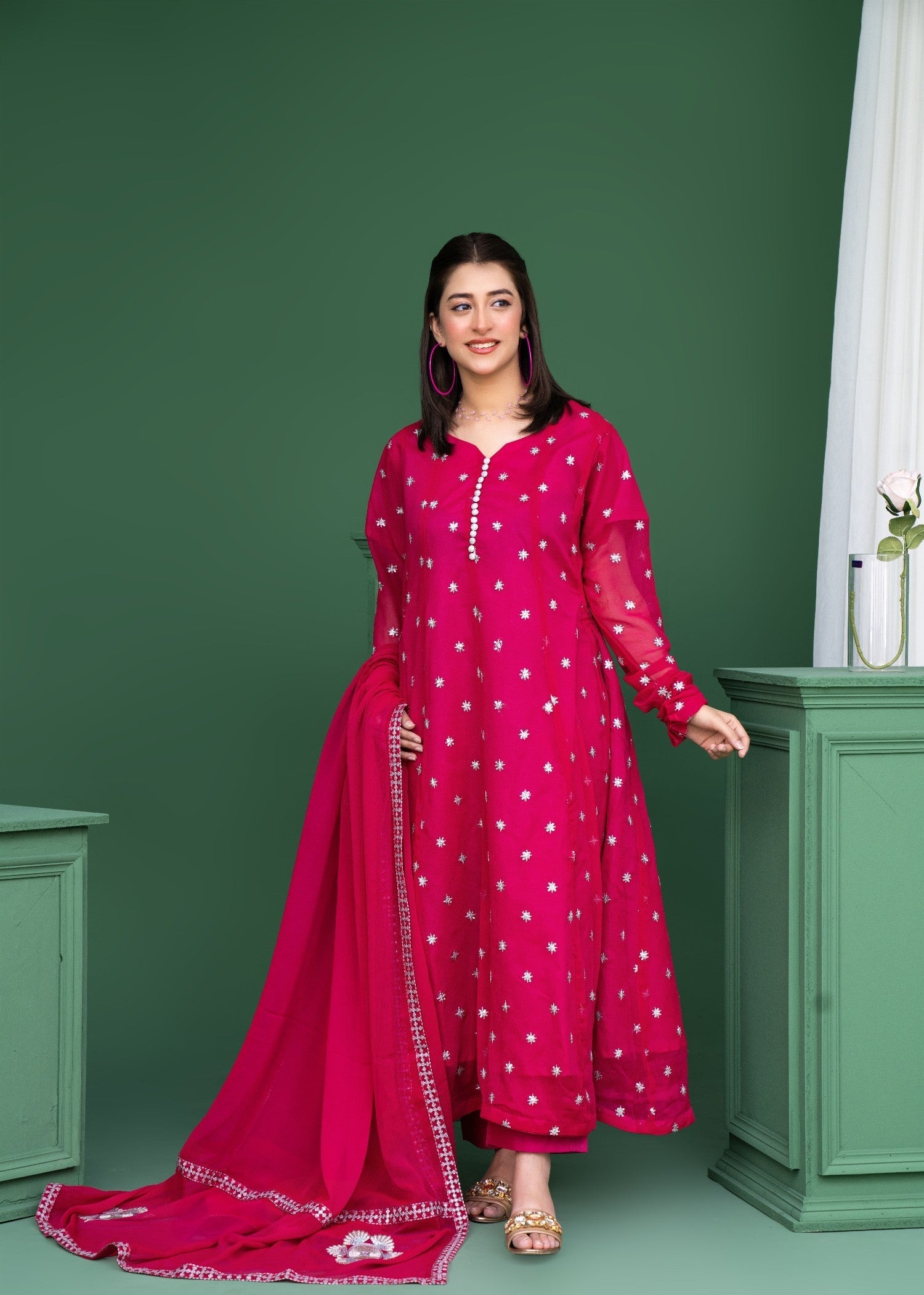 Style Saga 2178 Hot Pink Women 3pcs