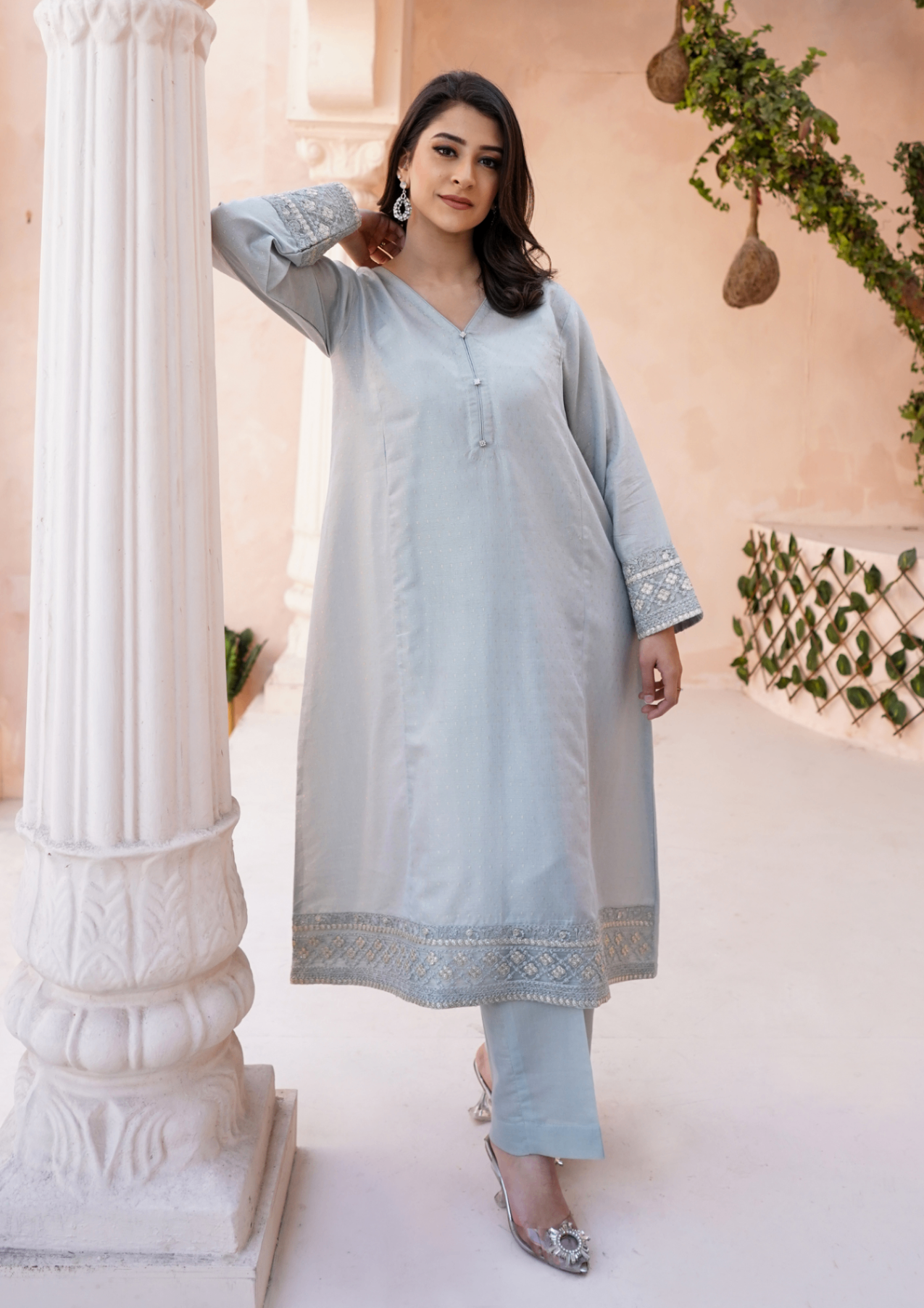 Yolo Pret Embroidered Golden Jacquard Maisuri JASHAN S25 0043 Women 2pcs