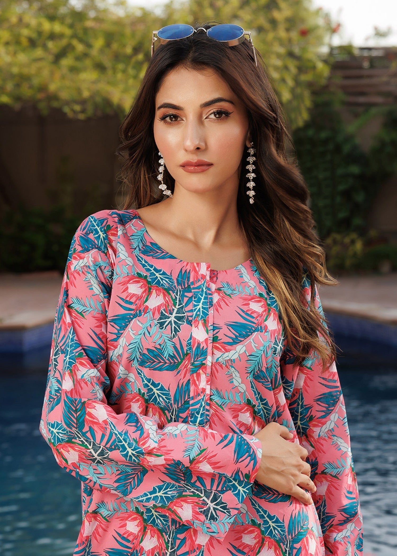 Zarasi Flamingo Stitched Lawn Suit | Timeless Bloom Women 2pcs