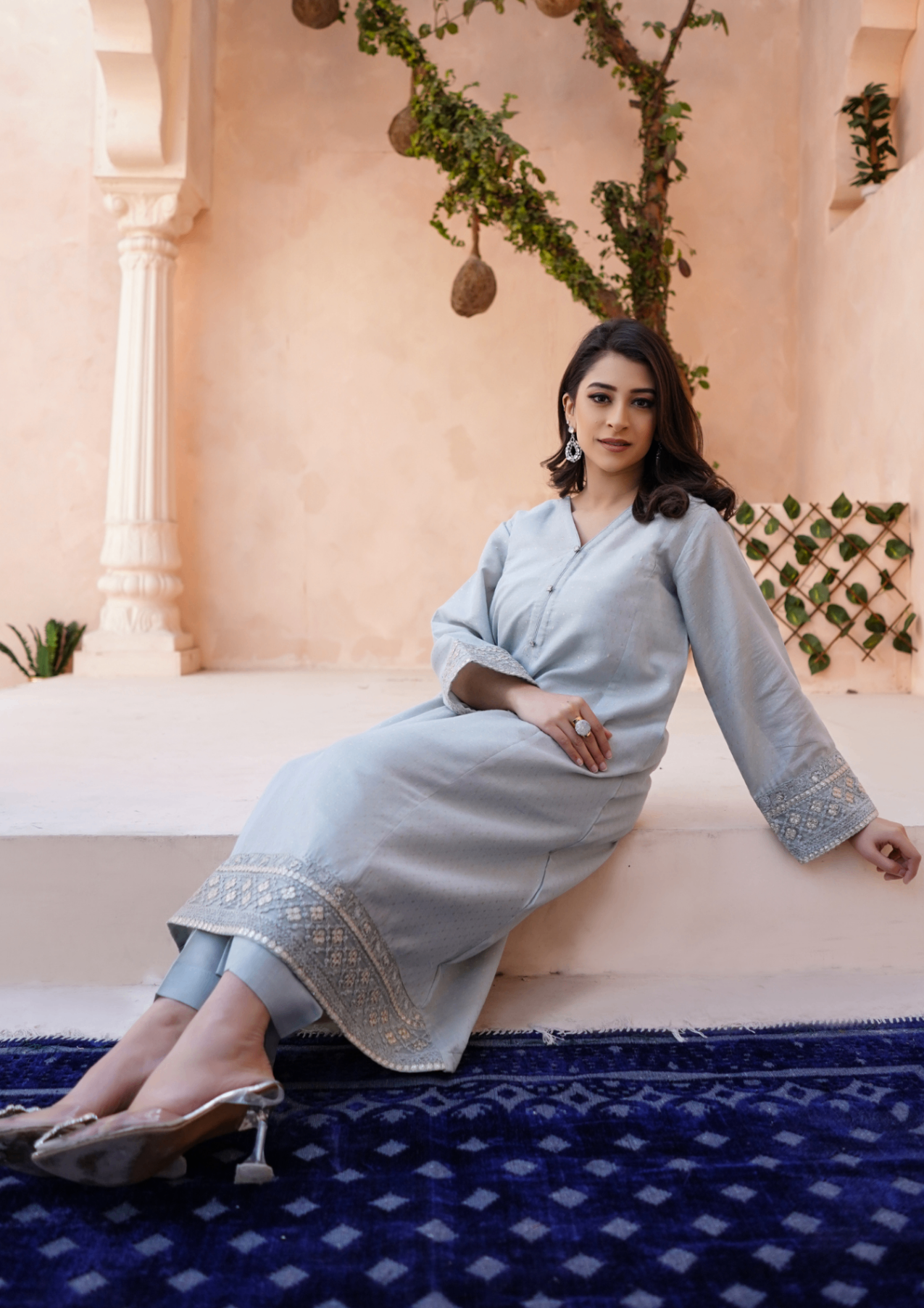 Yolo Pret Embroidered Golden Jacquard Maisuri JASHAN S25 0043 Women 2pcs