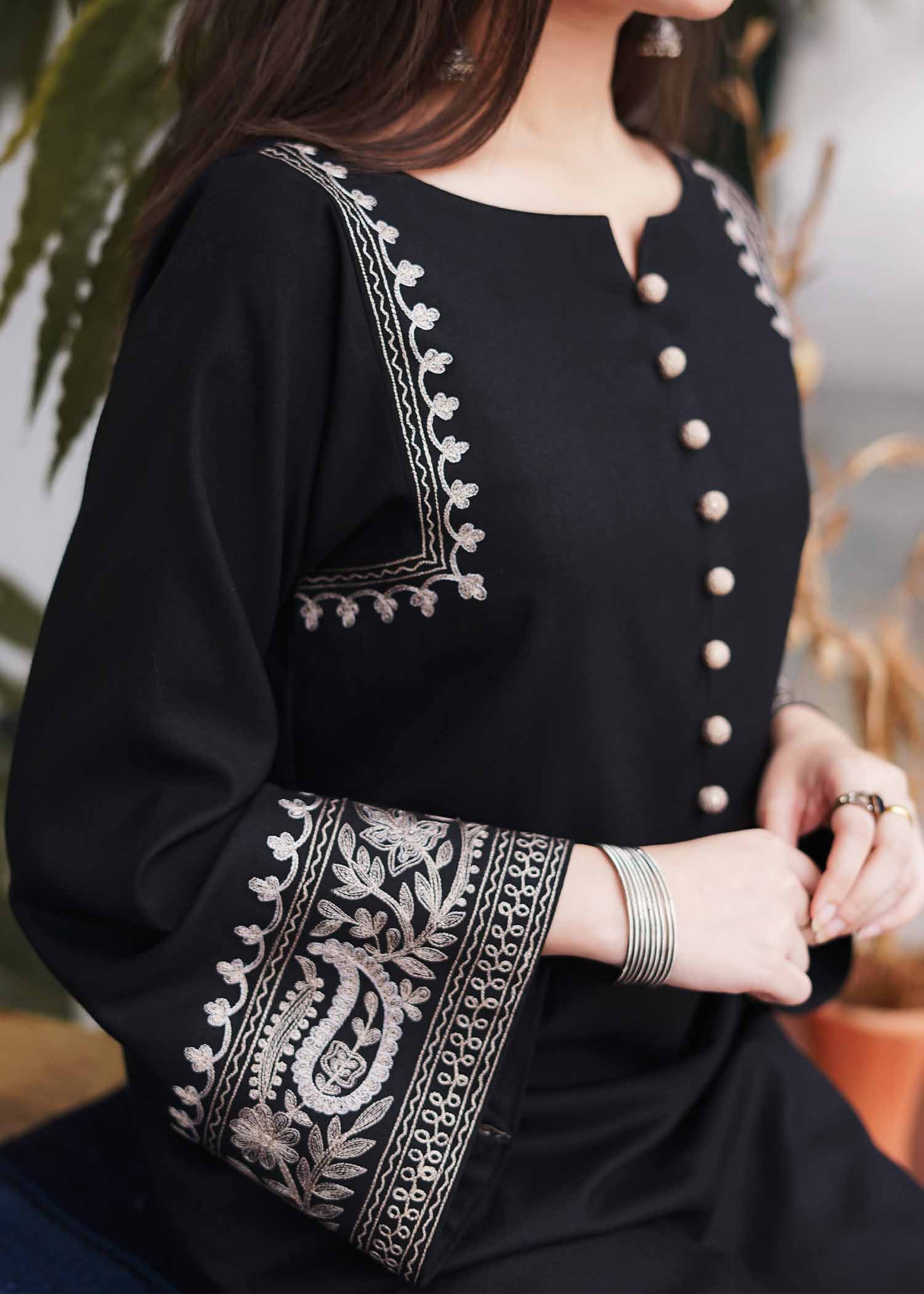 Aisling By Nirmal Black Women 2pcs