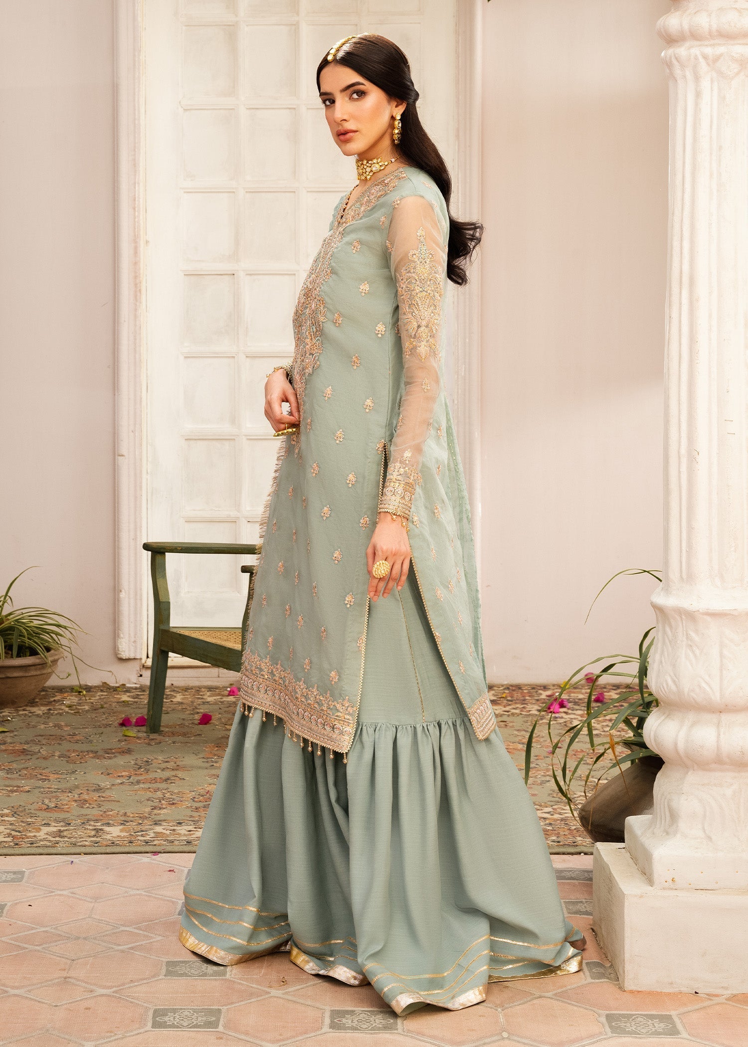 Rang-e-Haya Sanaya (Mint) Women 4pcs