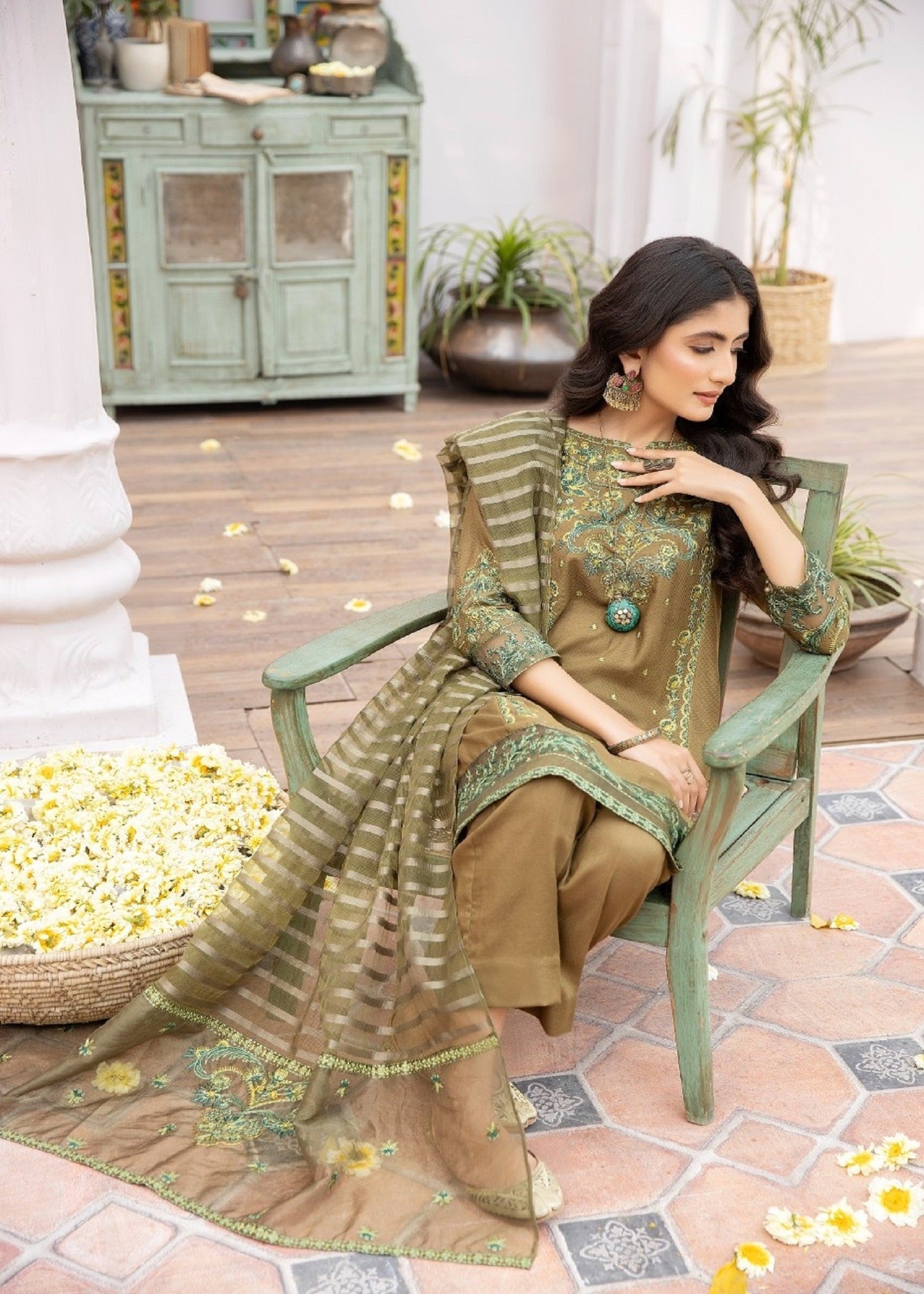 La Rosaa LE 24 12 Olive Green Women 3pcs