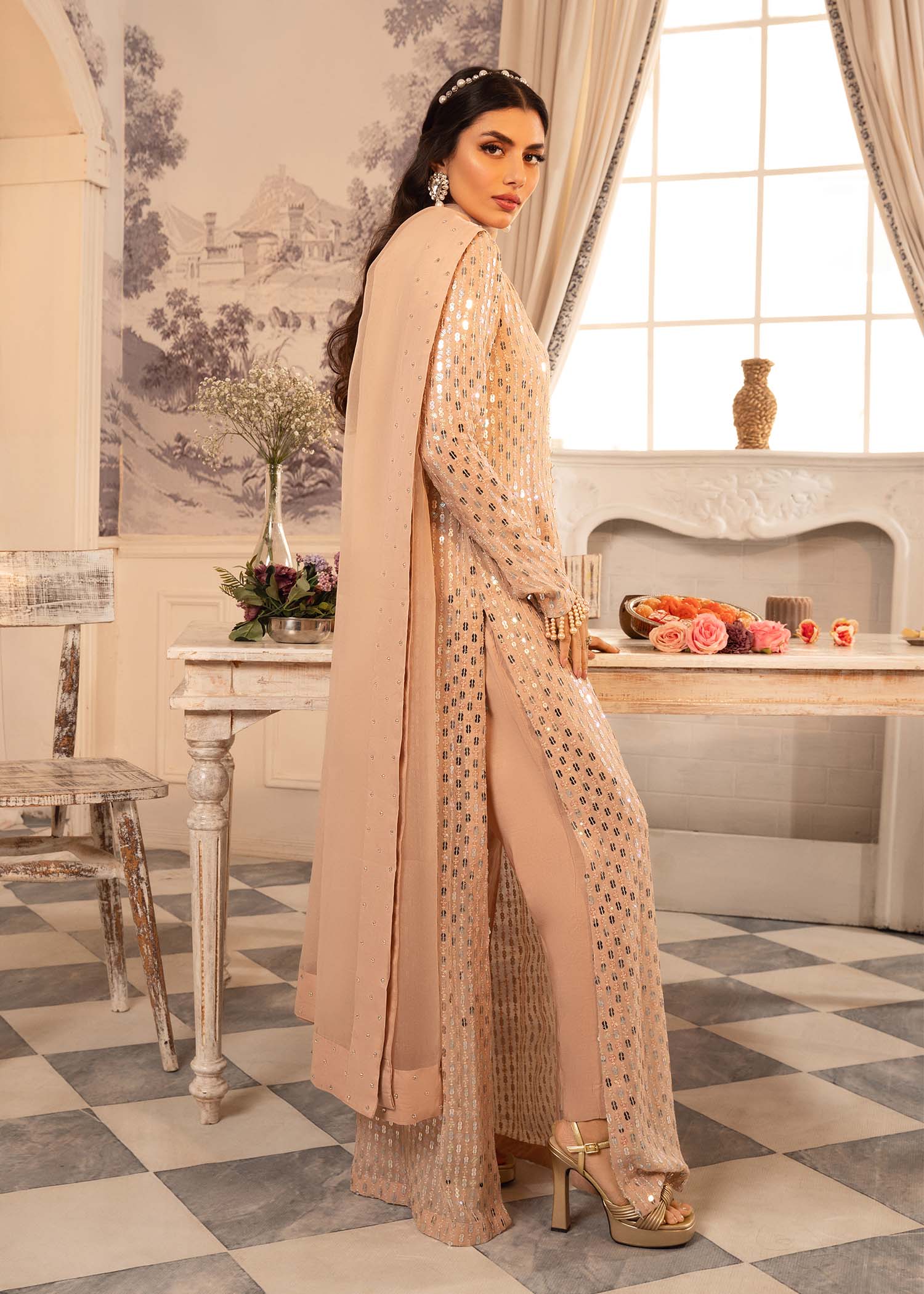 Rang-e-Haya Risma (Clay Beige) Women 4pcs