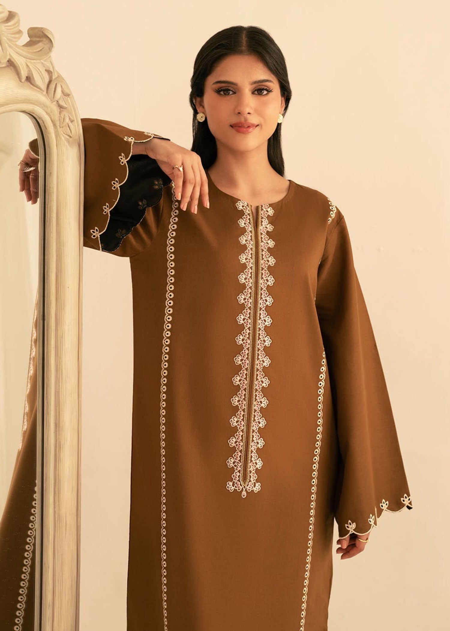 The Turkish Wear CAPPUCCINO KURTA SET Women 2pcs