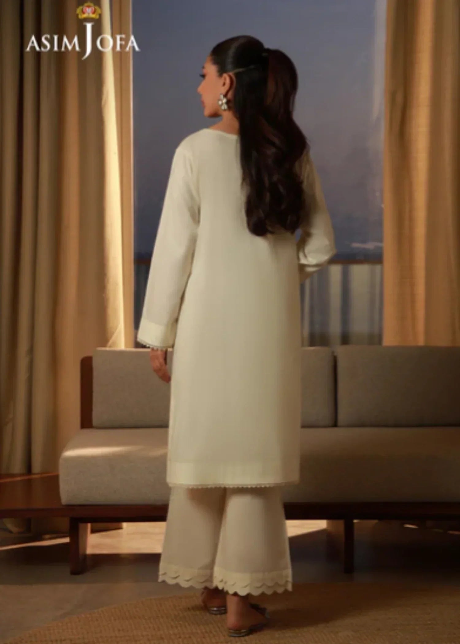 Asim Jofa AJPB 176 EMBROIDERED CAMBRIC STITCHED Women 2pcs