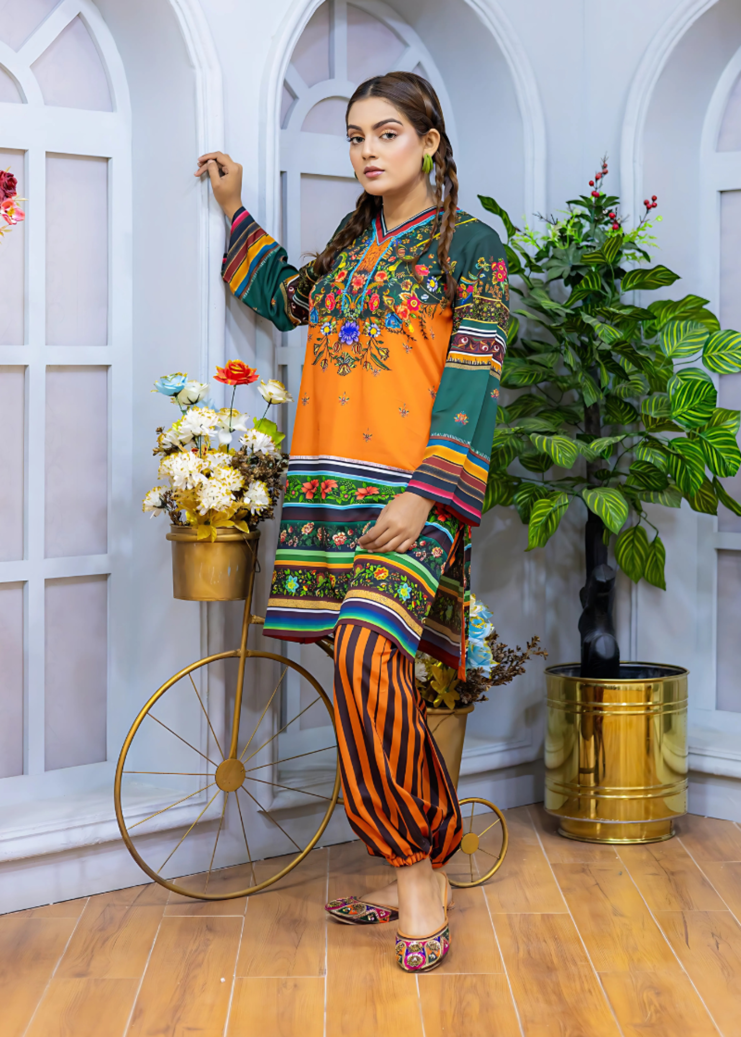 Posheri Pepper stripes Women 2pcs