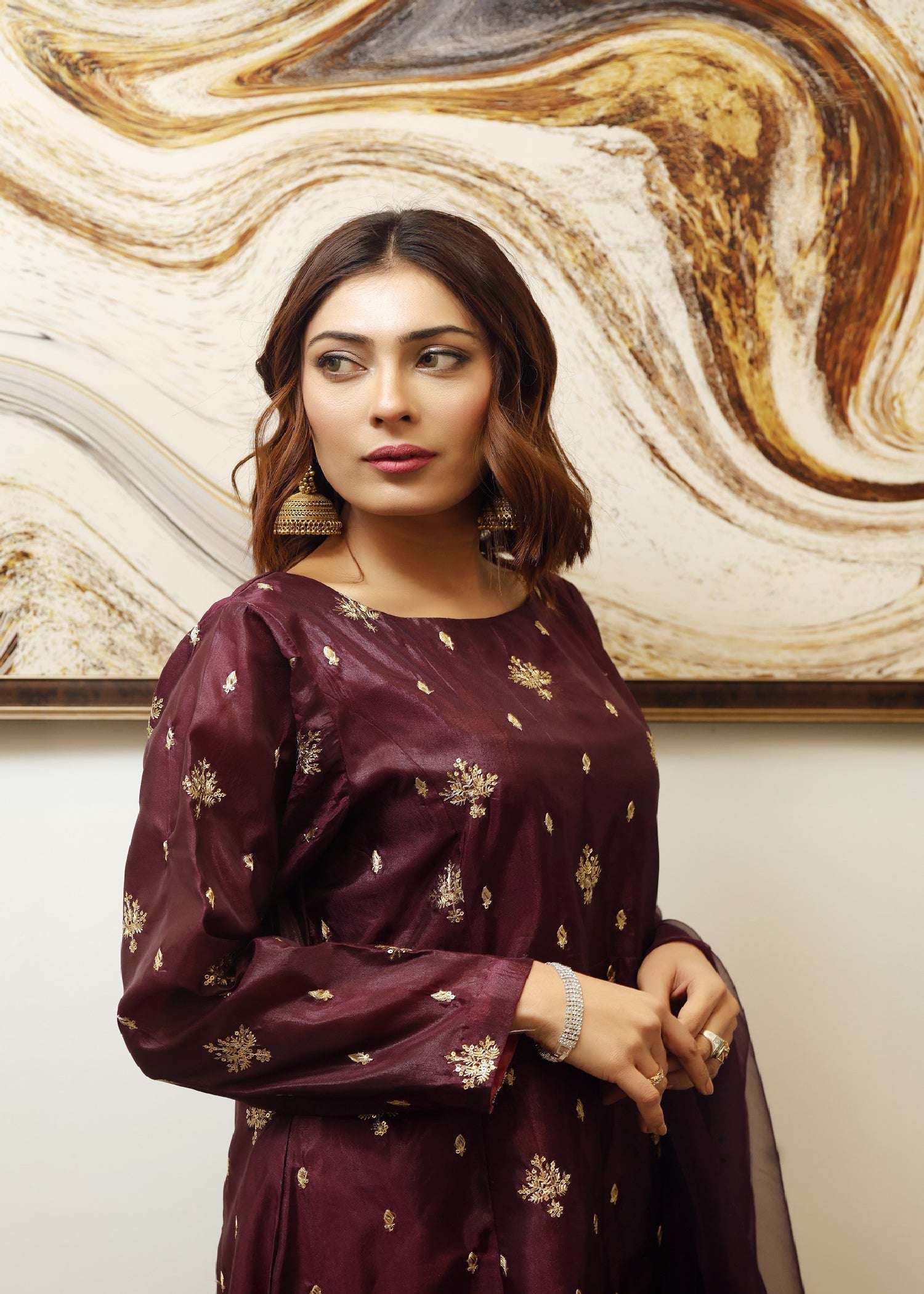 Emeralds SCARLET WINE Women 2pcs