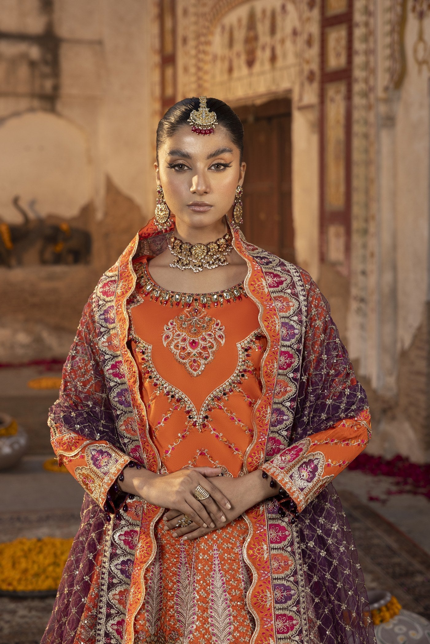 Shahjahan - Feel Royal SJ 23032 Orange Women 3pcs