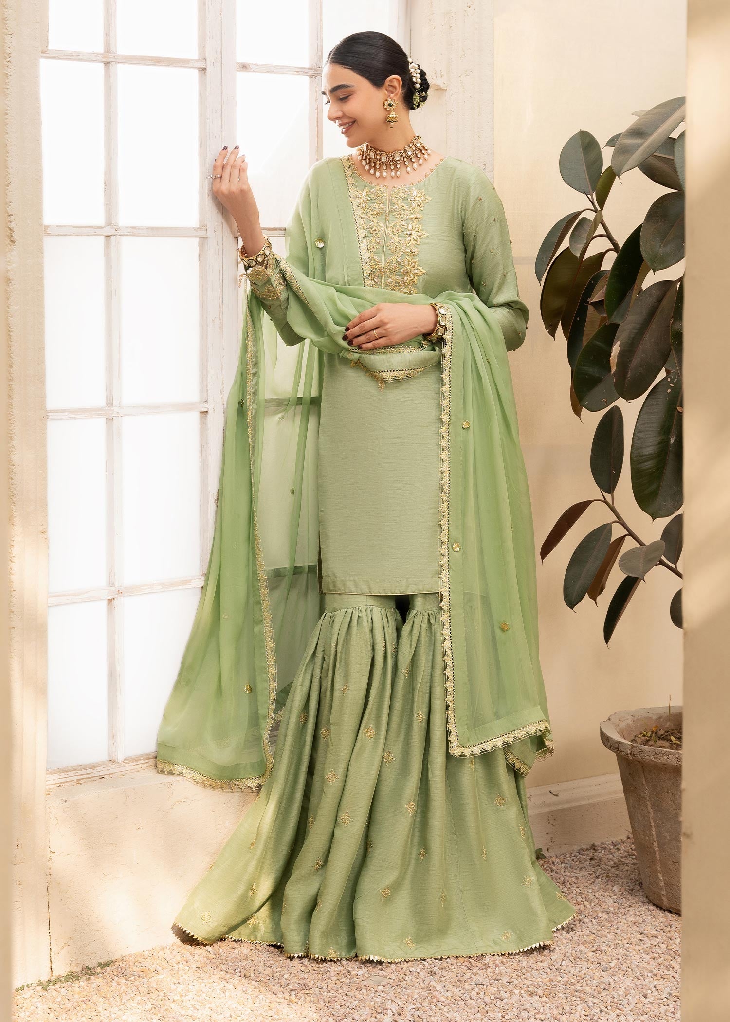 Rang-e-Haya Nira (mint green) Women 3pcs