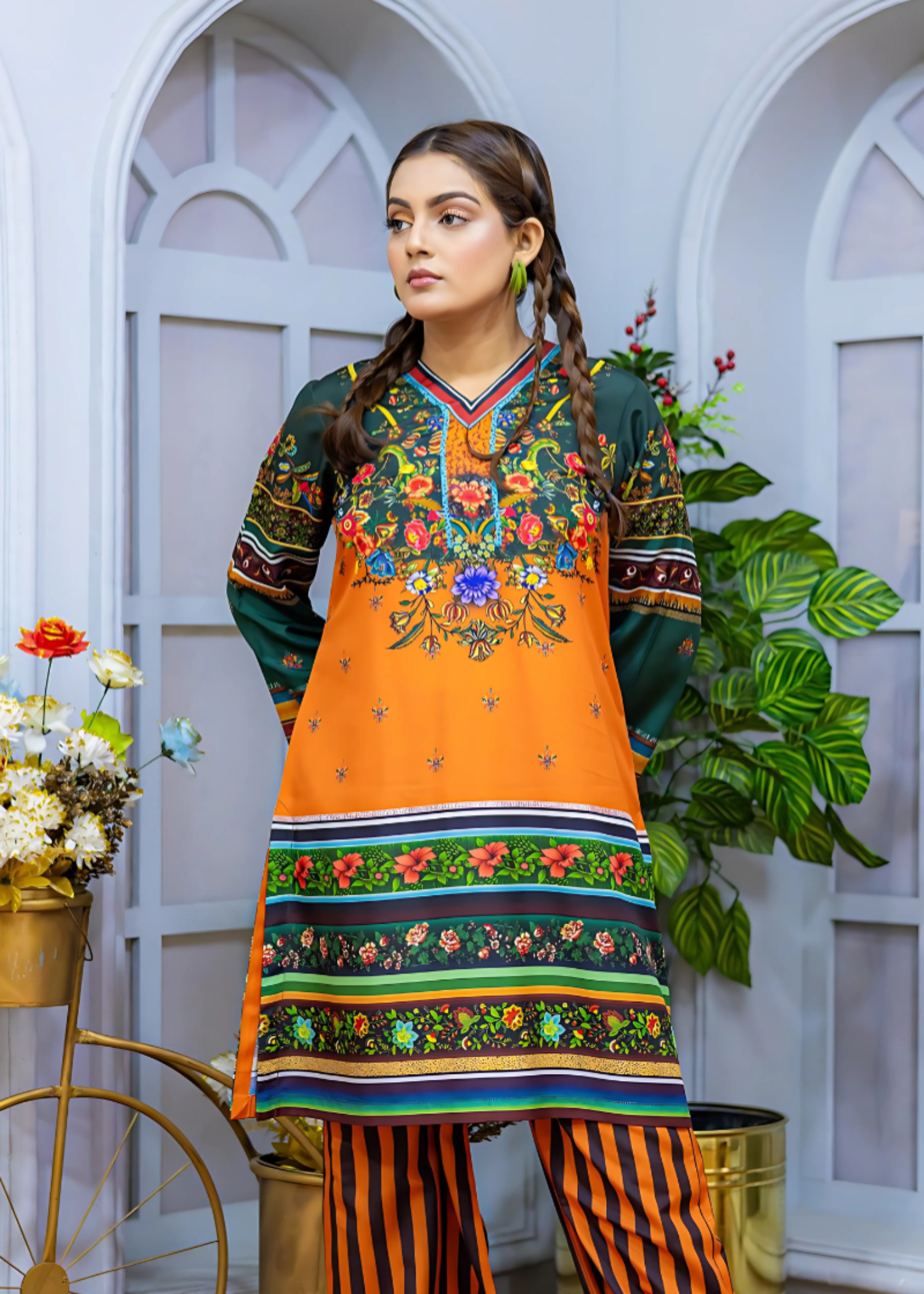 Posheri Pepper stripes Women 2pcs