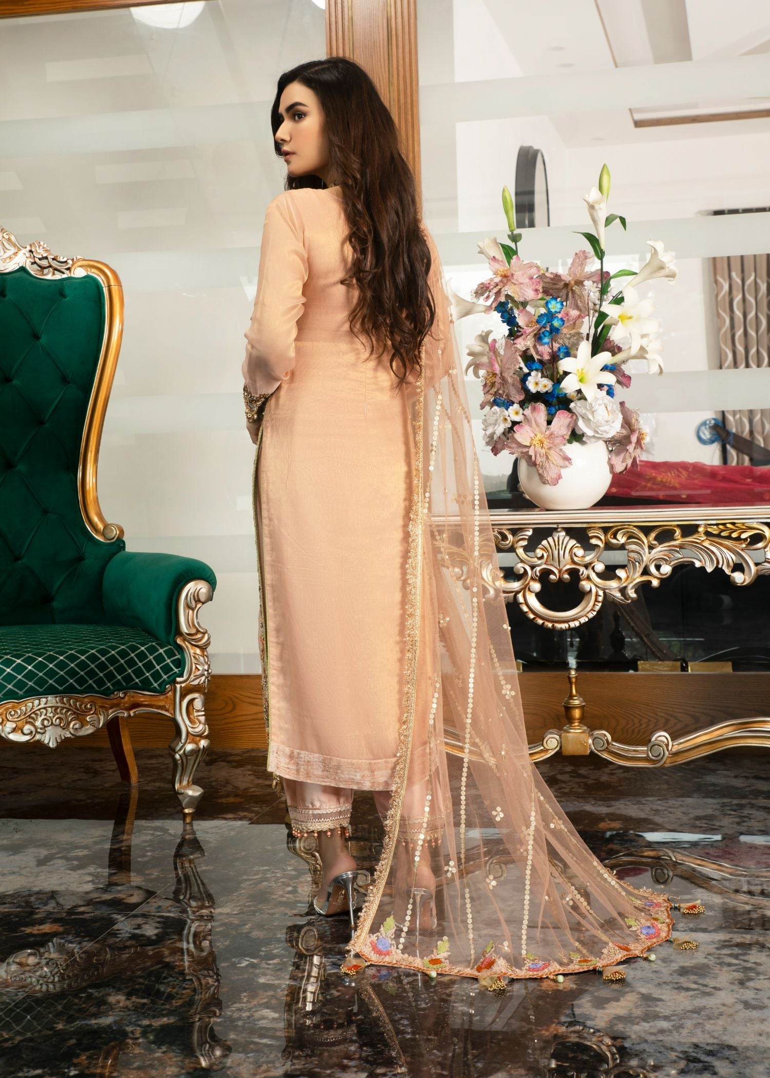 Khuda Baksh Creations M 105 Pink Women 4pcs