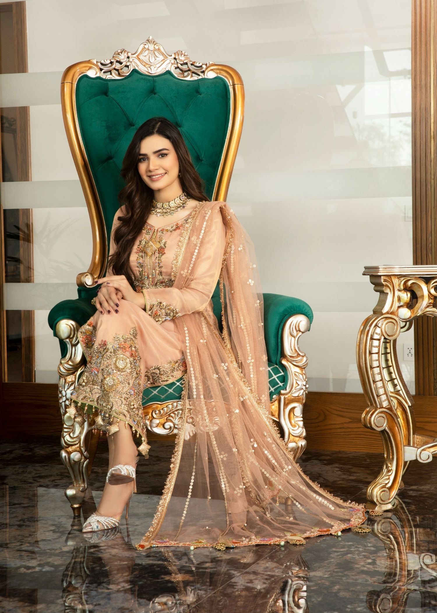 Khuda Baksh Creations M 105 Pink Women 4pcs