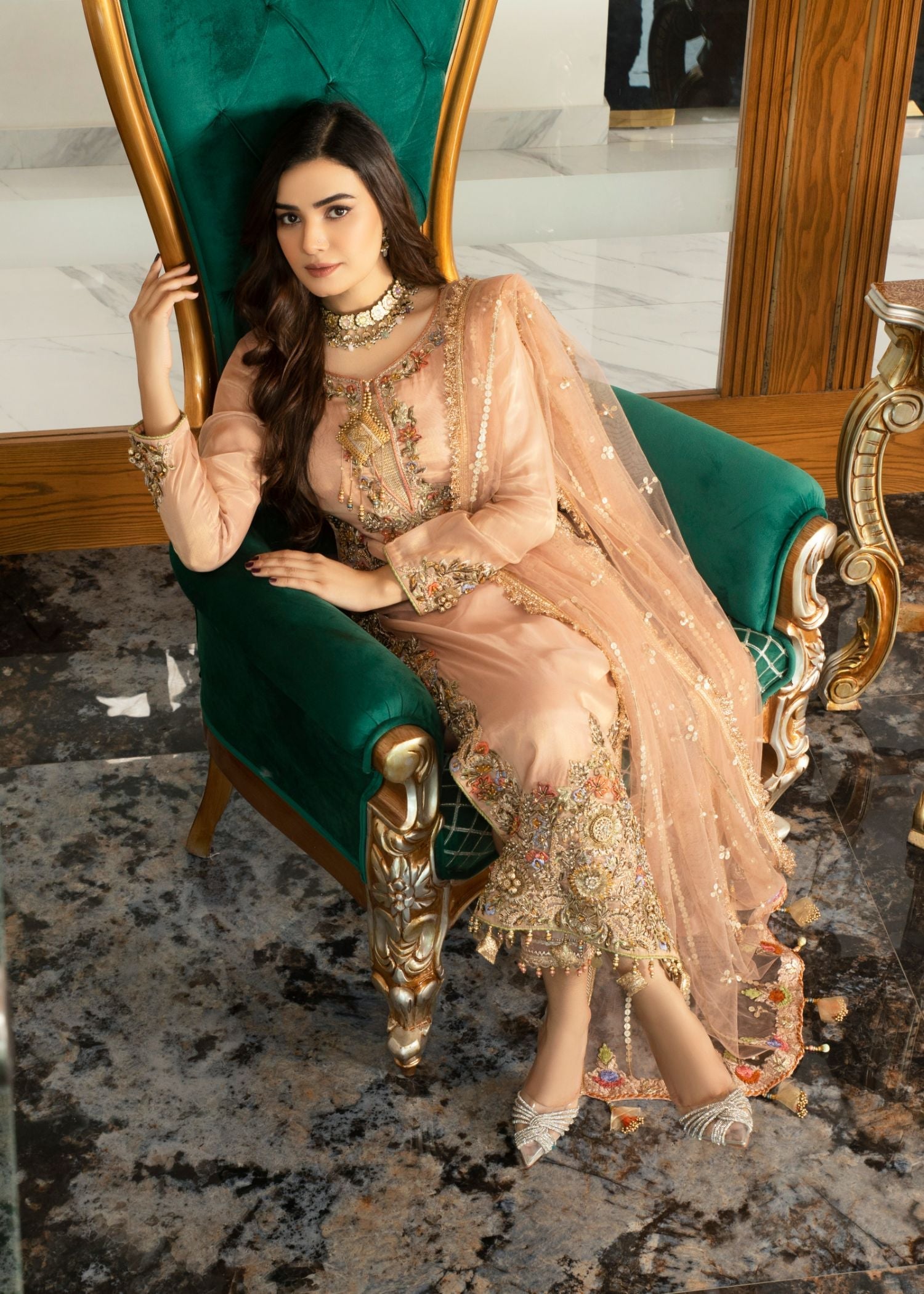 Khuda Baksh Creations M 105 Pink Women 4pcs