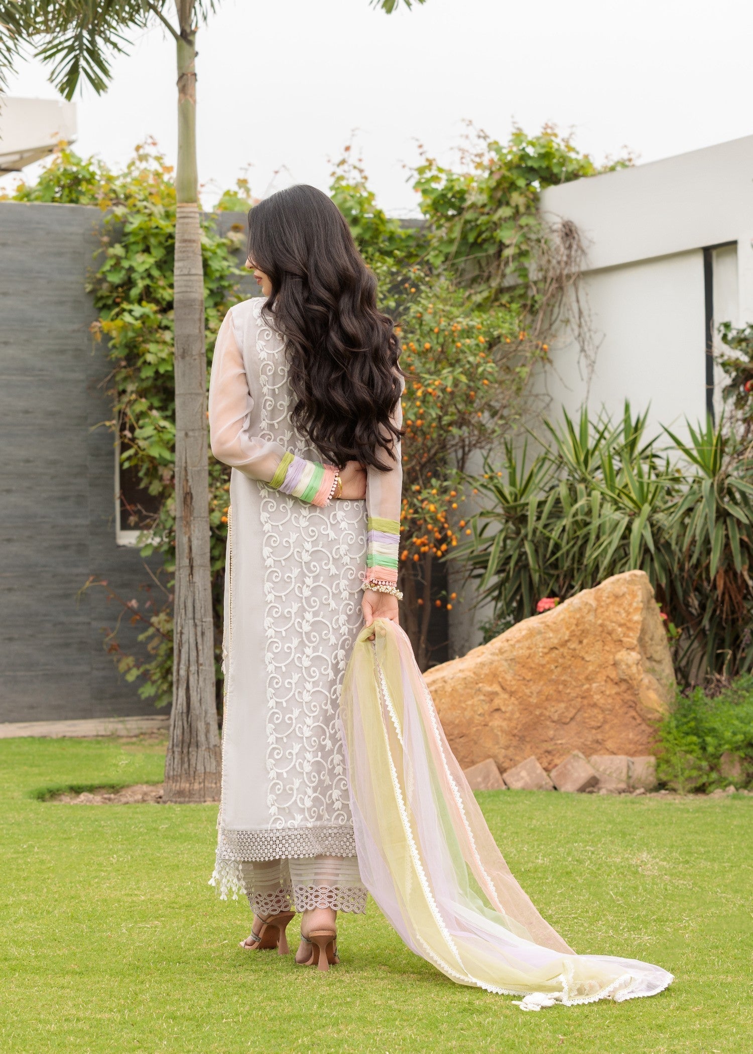 Khuda Baksh Creations M 108 grey Women 4pcs