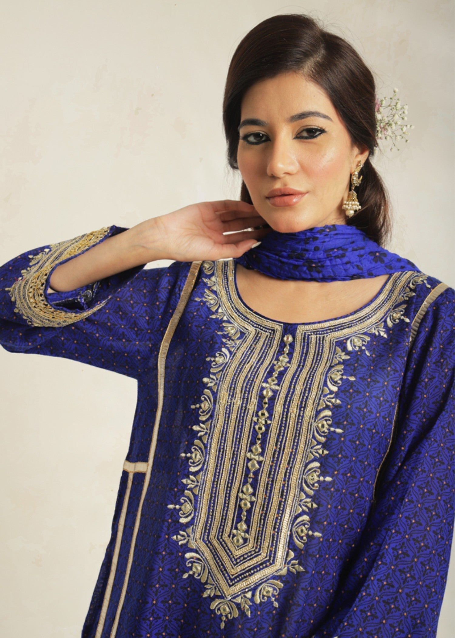 Gulenoor Blouche Vol 2 Blue Women 3pcs