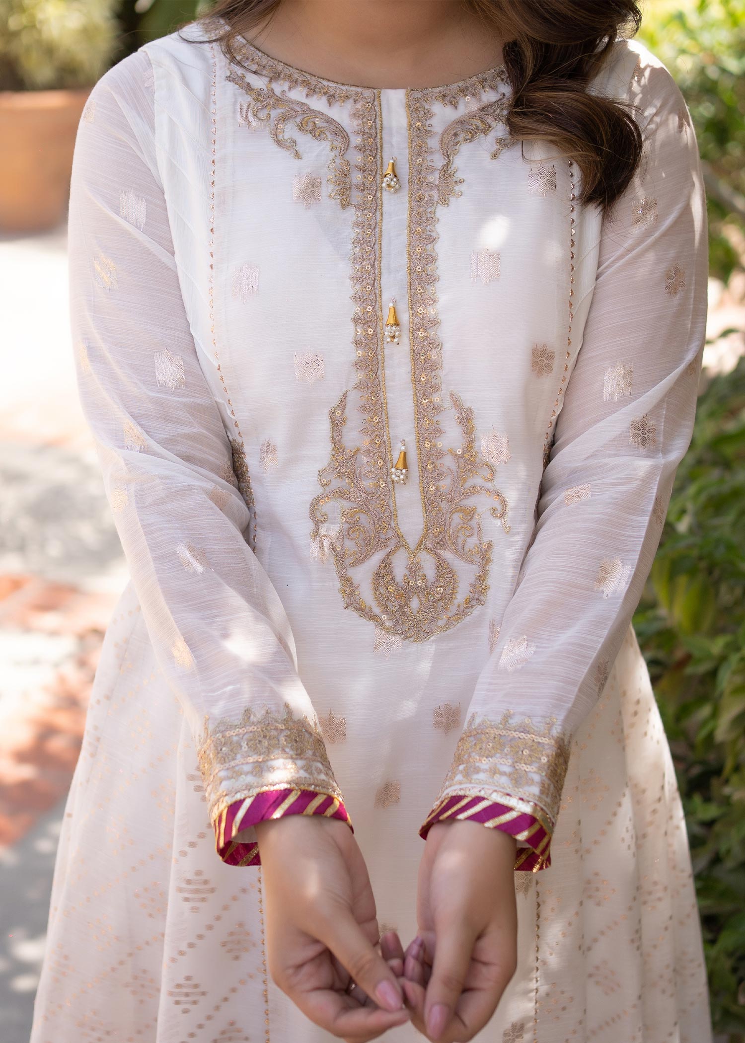 Omal By Komal Chandni (Frock & Dupatta) Women 2pcs