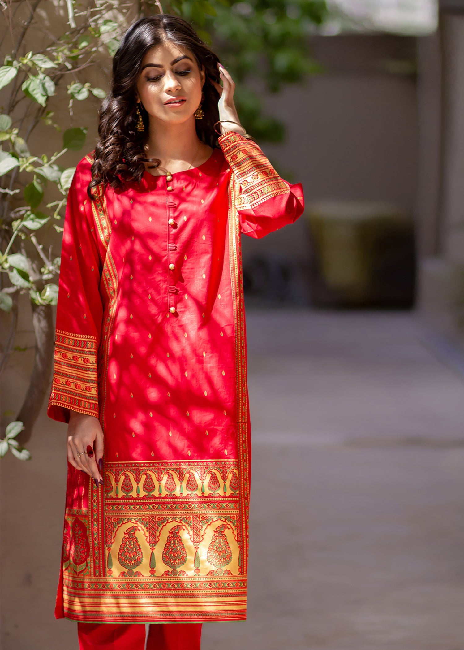 Eraj Hussain Crimson Orchids Women 2pcs