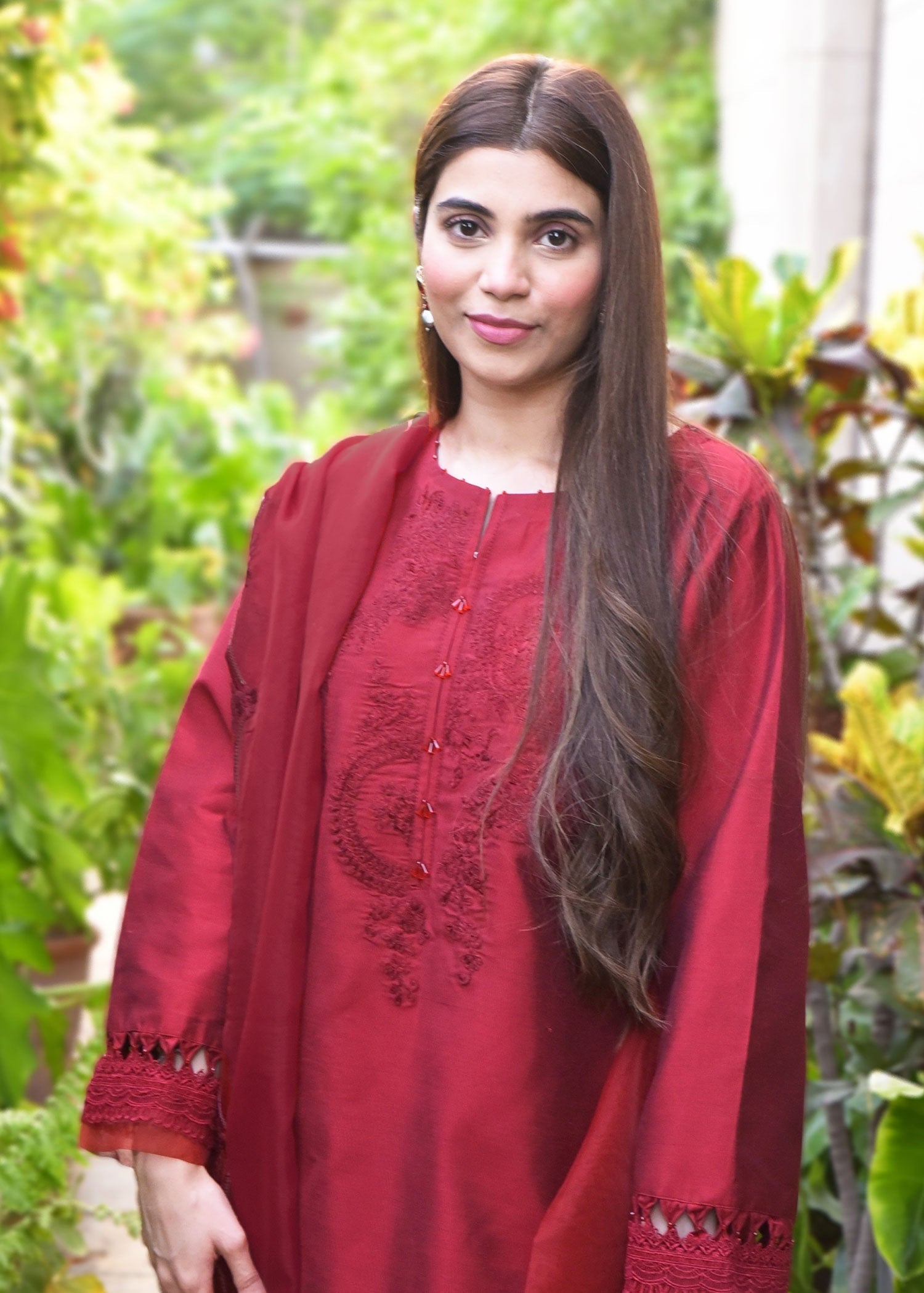 Maroon By Iqra Chaudhry Maroon by Iqra CRIMSON RED Women 2pcs