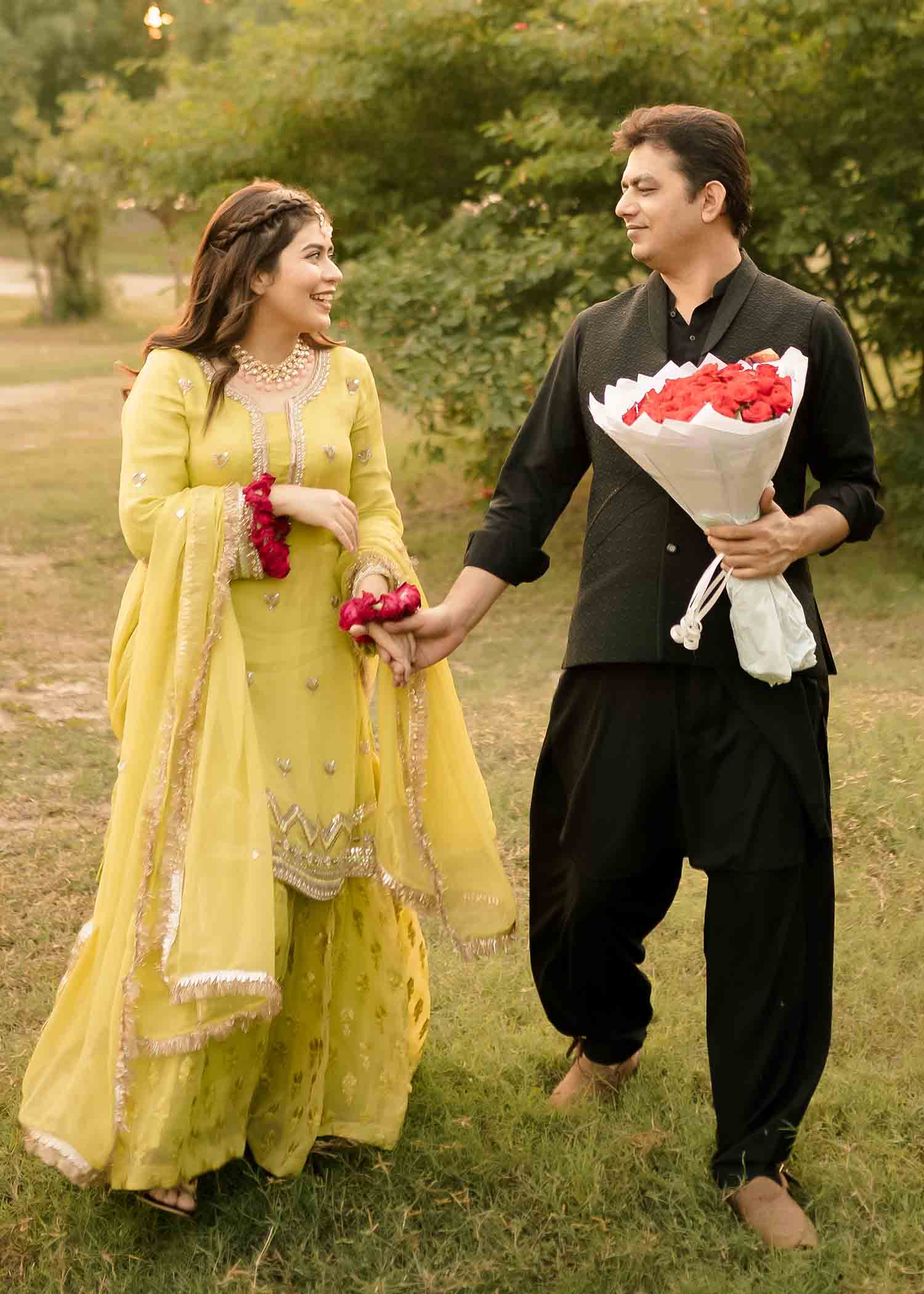 Rang-e-Haya Sarah Pairhan (Lime) Women 4pcs