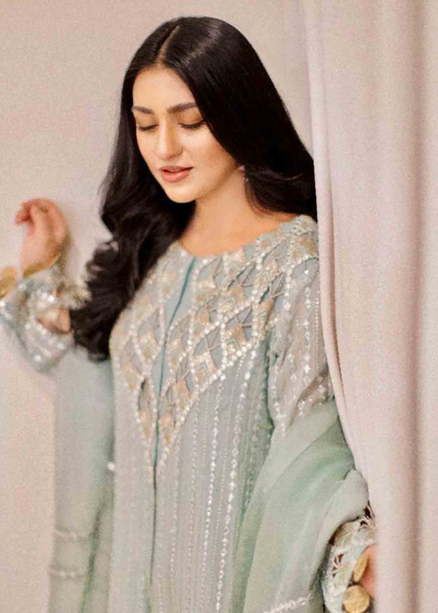 Rang-e-Haya Poppy (Pastel Blue) Women 4pcs