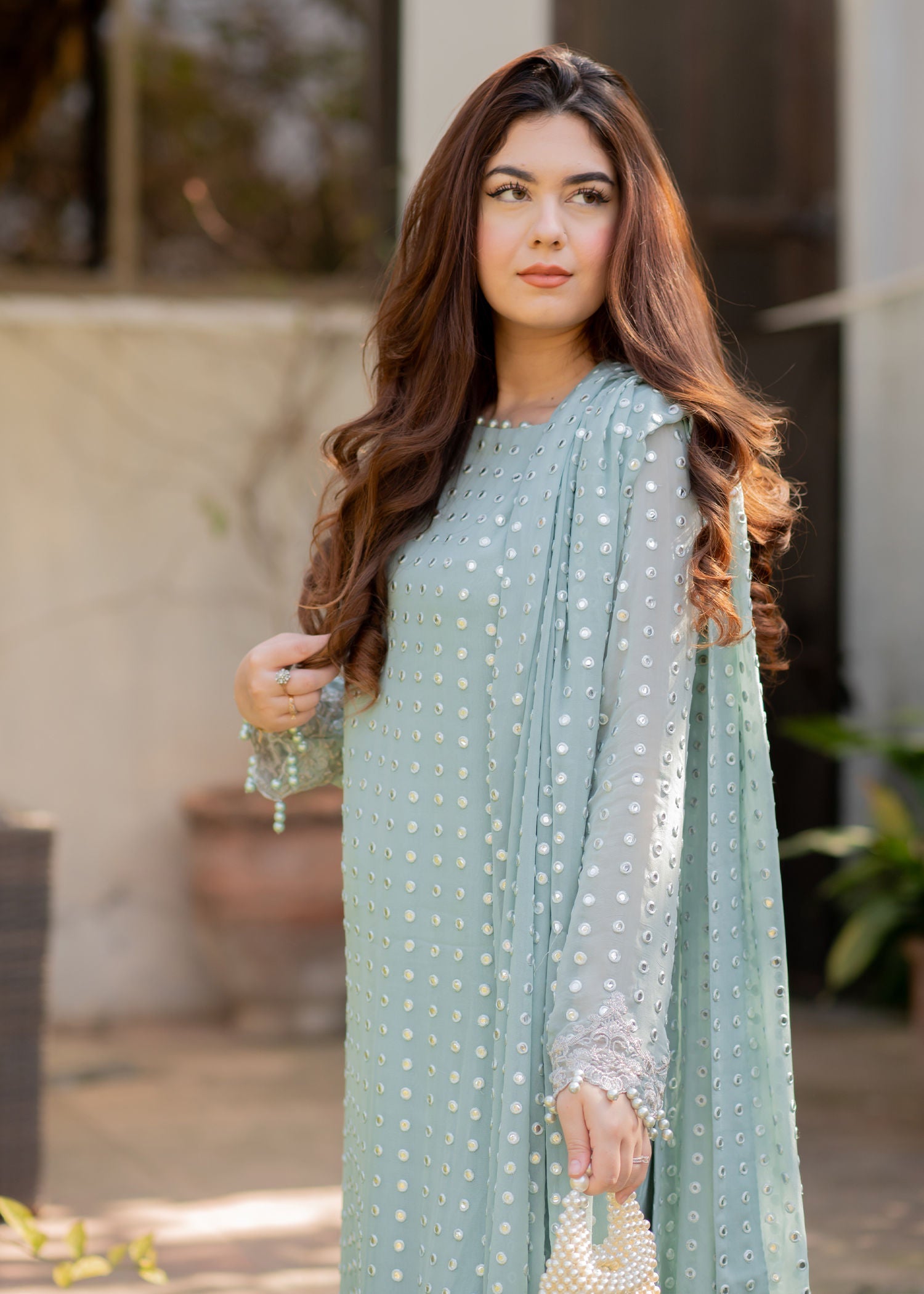 Rang-e-Haya Salina (Ice blue) Women 4pcs