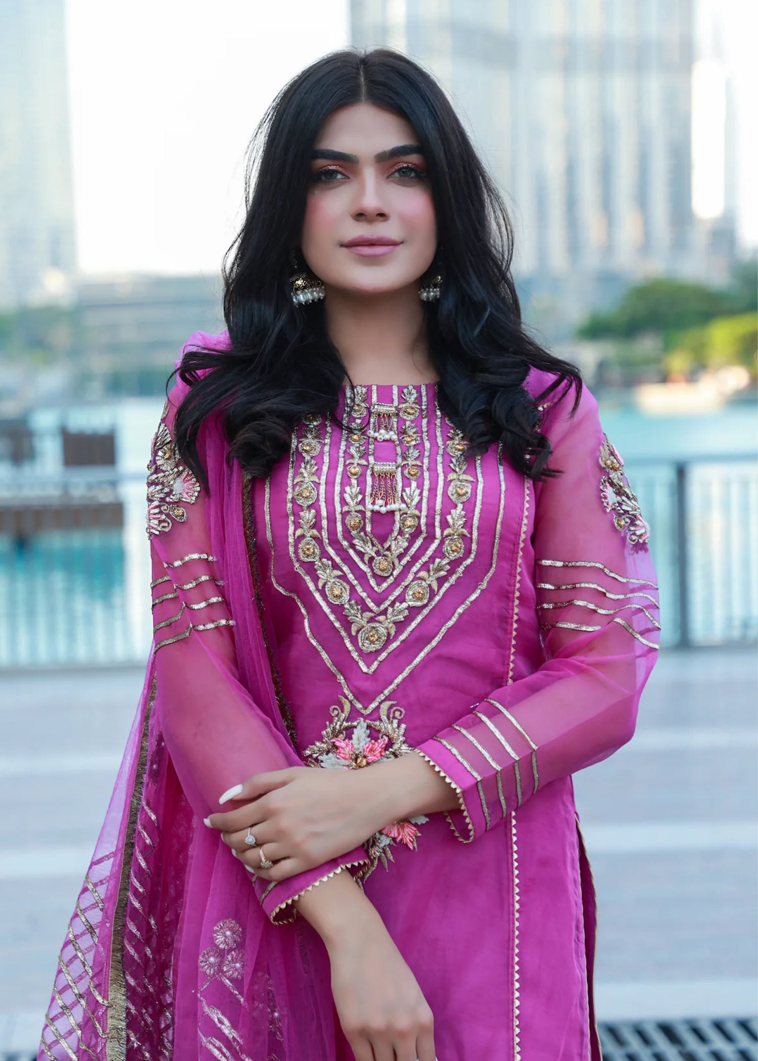 Khuda Baksh Creations M 101 Purple Women 4pcs