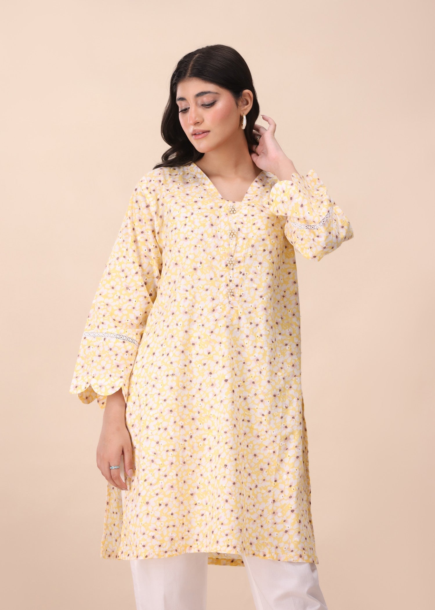 Mhw Floral Chikankari Women 2pcs