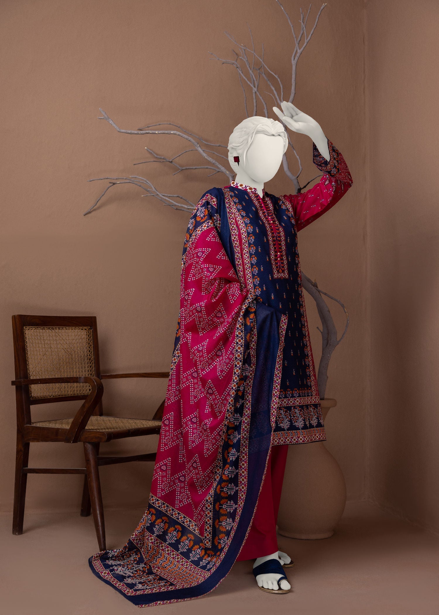 Narmin NPS3054 Digital Printed Lawn Suit Stitched Women 3pcs