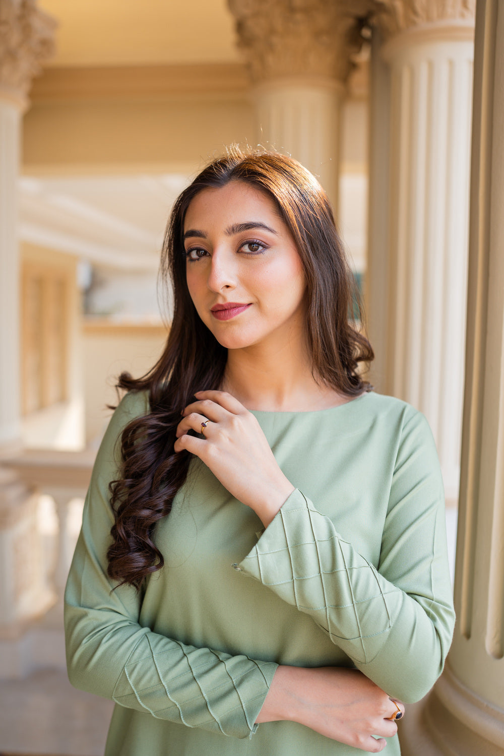 Aisling By Nirmal Pistachio Green Women 2pcs