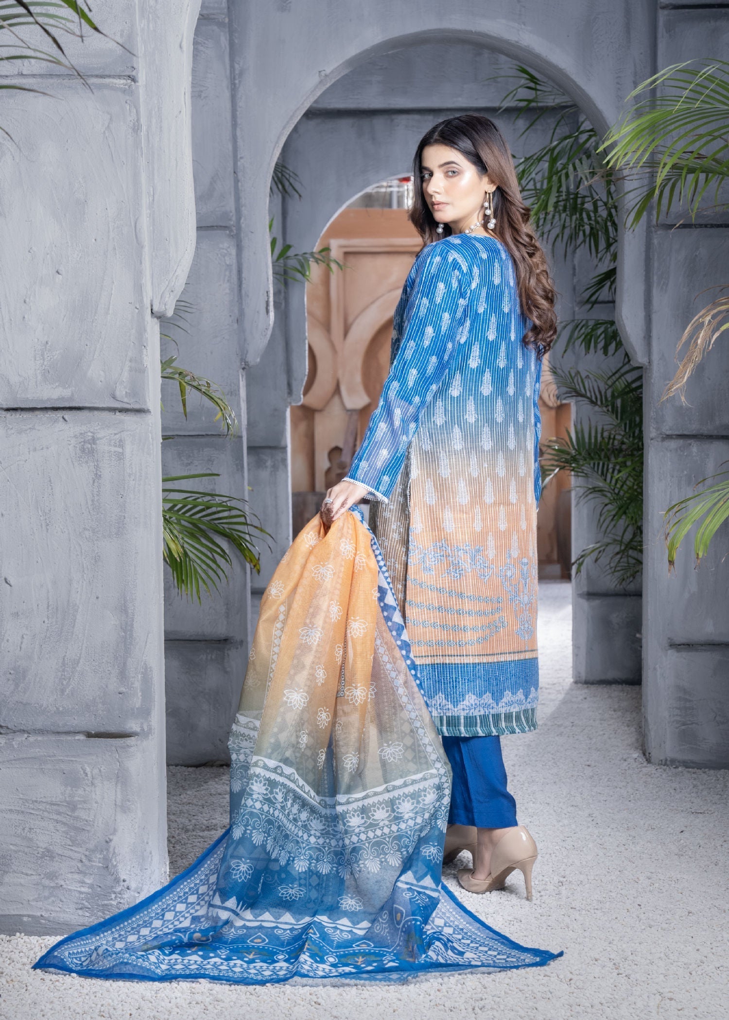 Tamanna E Libas ICE BLUE Women 3pcs