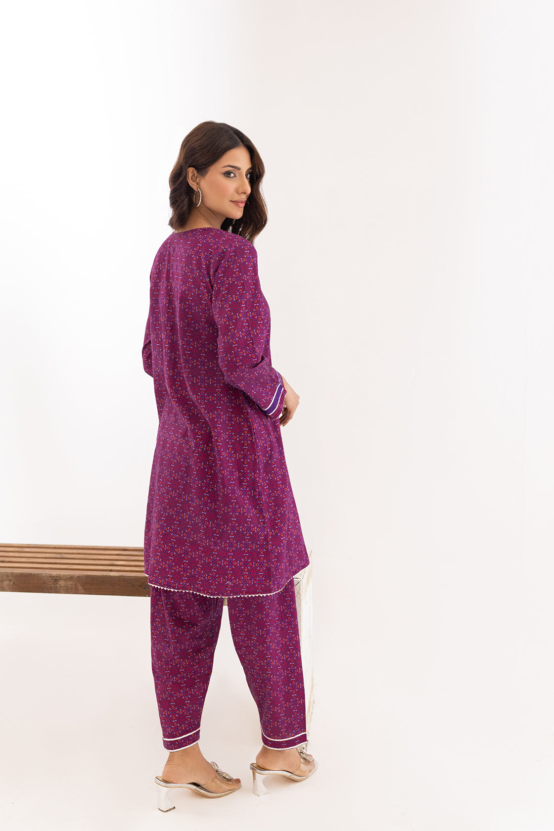 Kumash Textiles Pink Cundri Angharka Women Women 2pcs