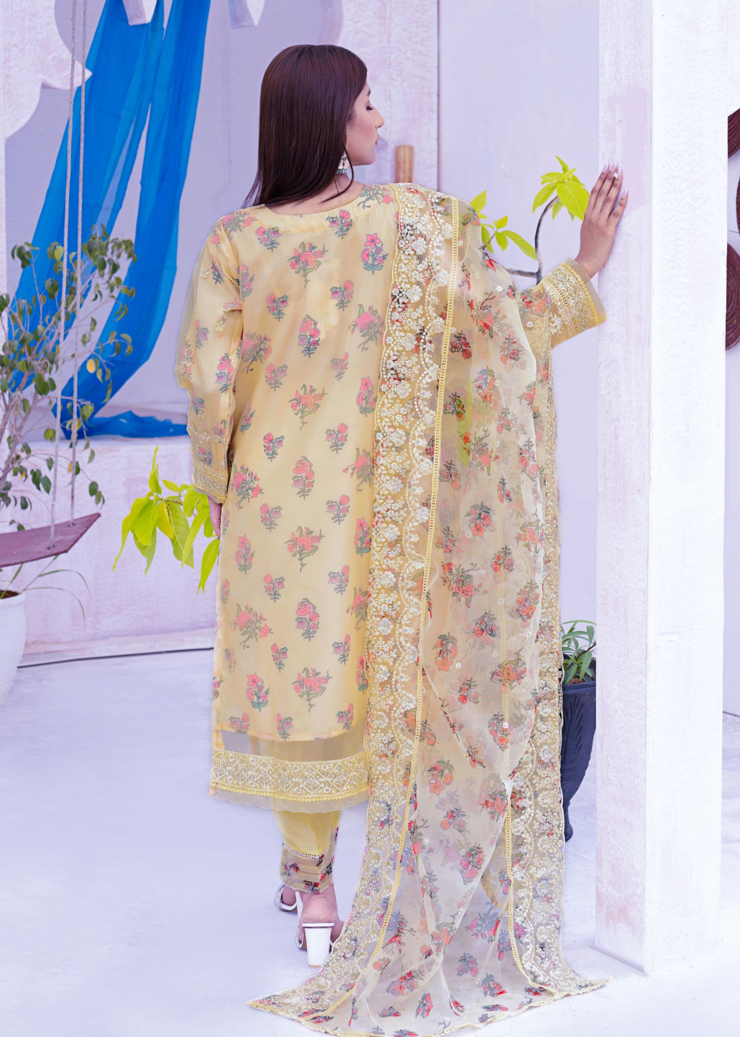 Alsiyab Floretta Beige Women 3pcs