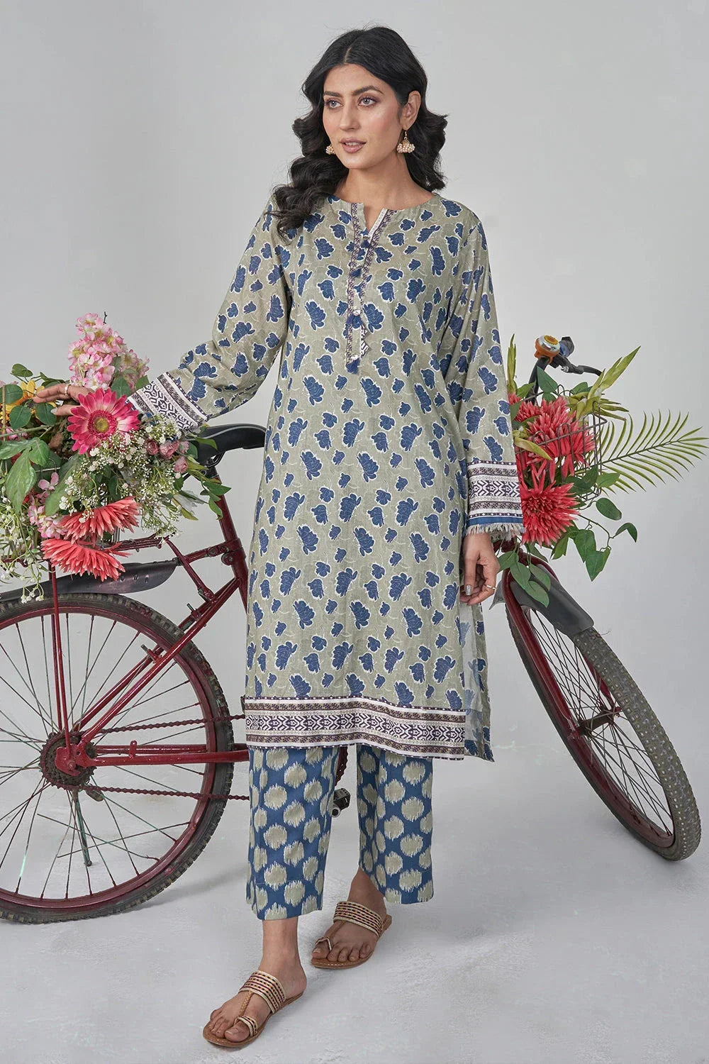 Khas Stitched Printed Lawn Shirt and Trouser RKTW 3047 Women 2pcs