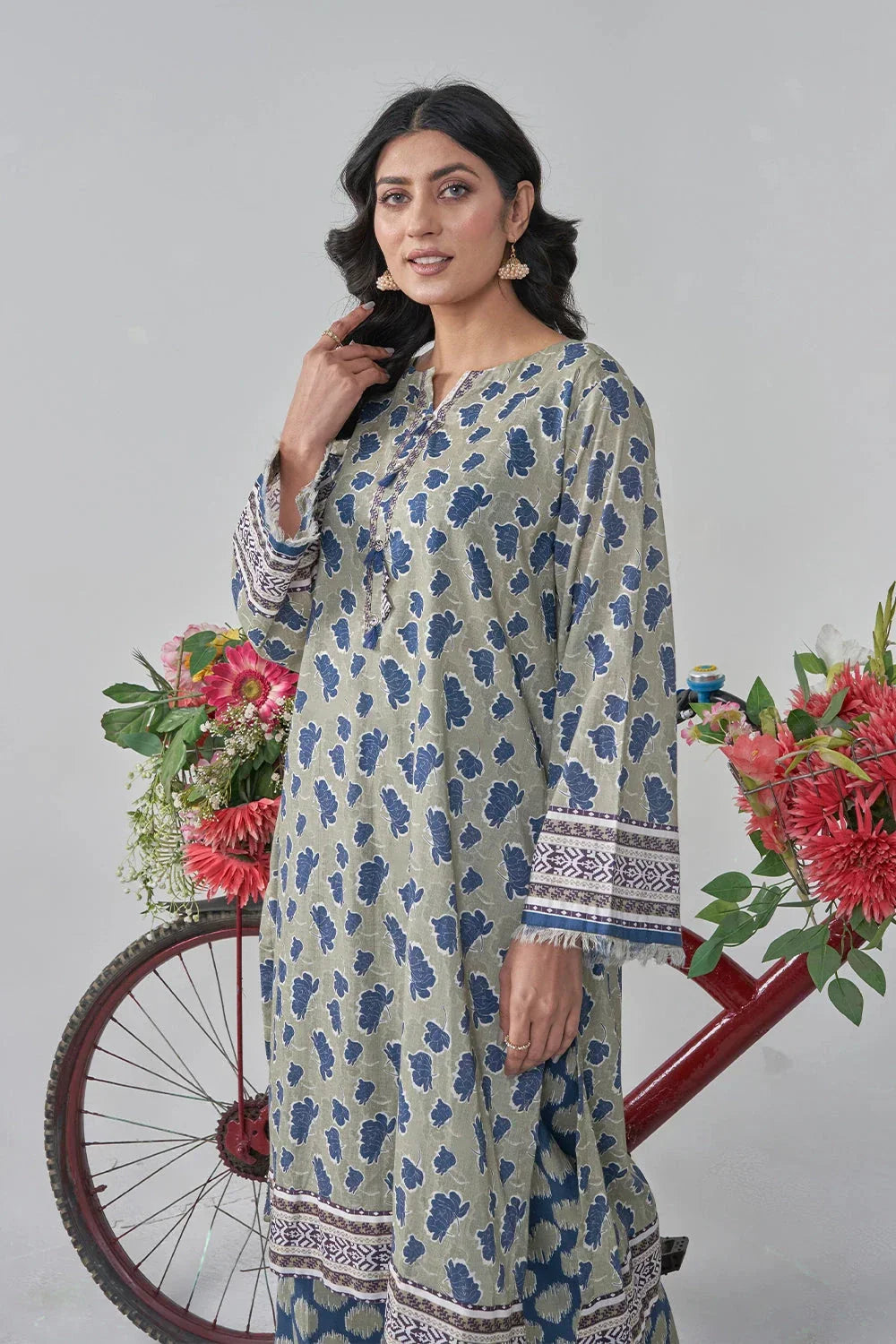 Khas Stitched Printed Lawn Shirt and Trouser RKTW 3047 Women 2pcs