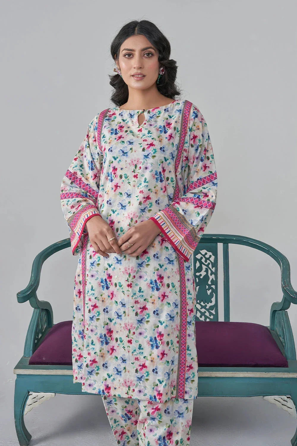 Khas Stitched Printed Lawn Shirt and Trouser RKTW 3049 Women 2pcs