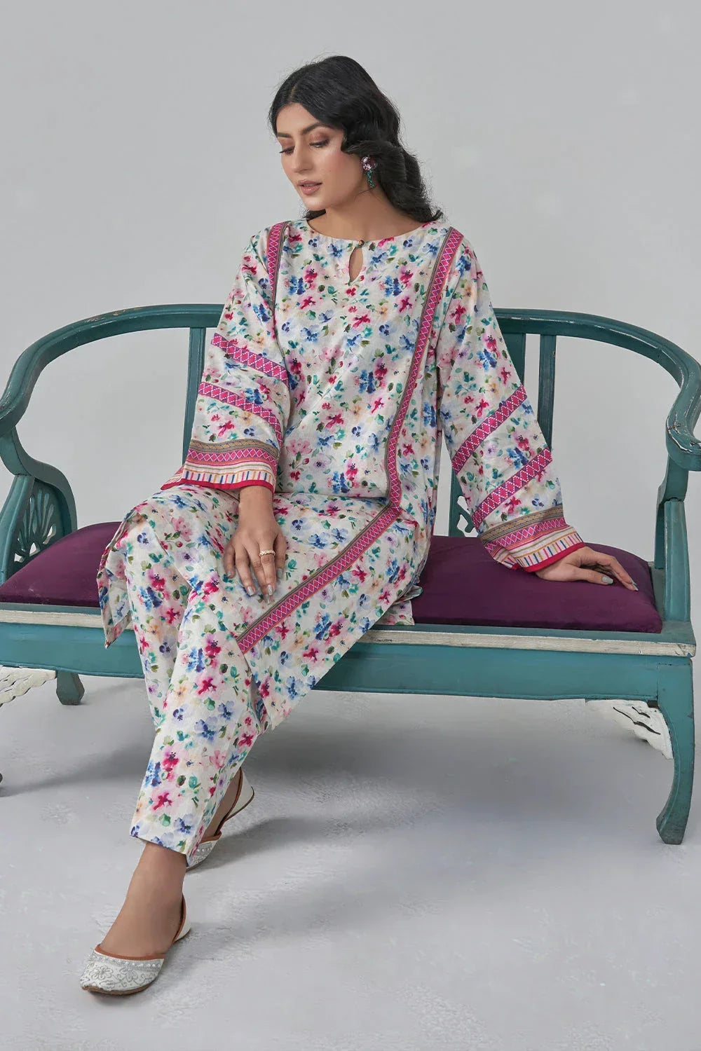 Khas Stitched Printed Lawn Shirt and Trouser RKTW 3049 Women 2pcs