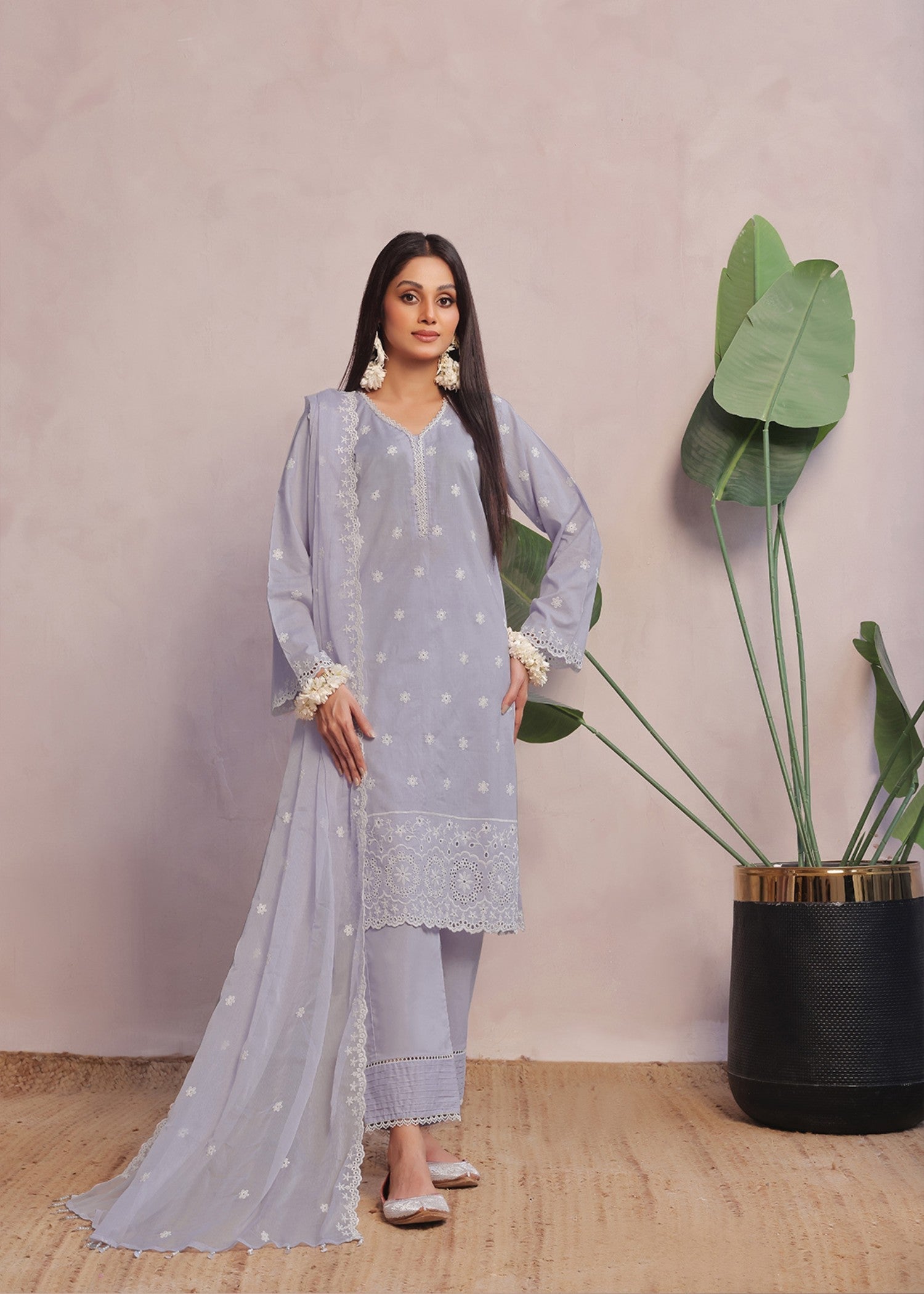 Kumash Textiles Light Lavender Women Stitched Women 3pcs