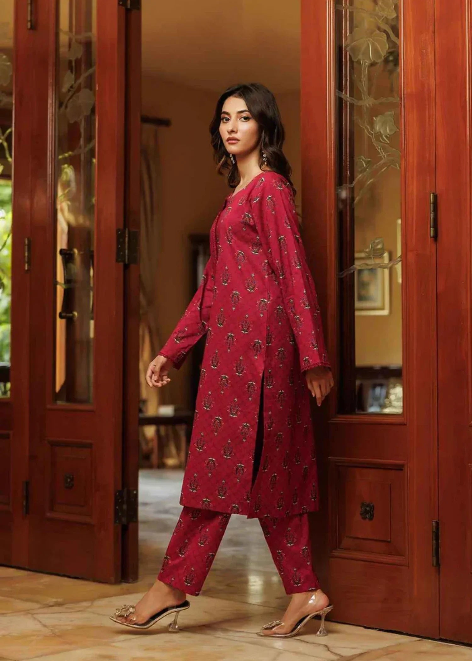 Zarasi Ember Stitched Lawn Suit | Timeless Bloom Women 2pcs