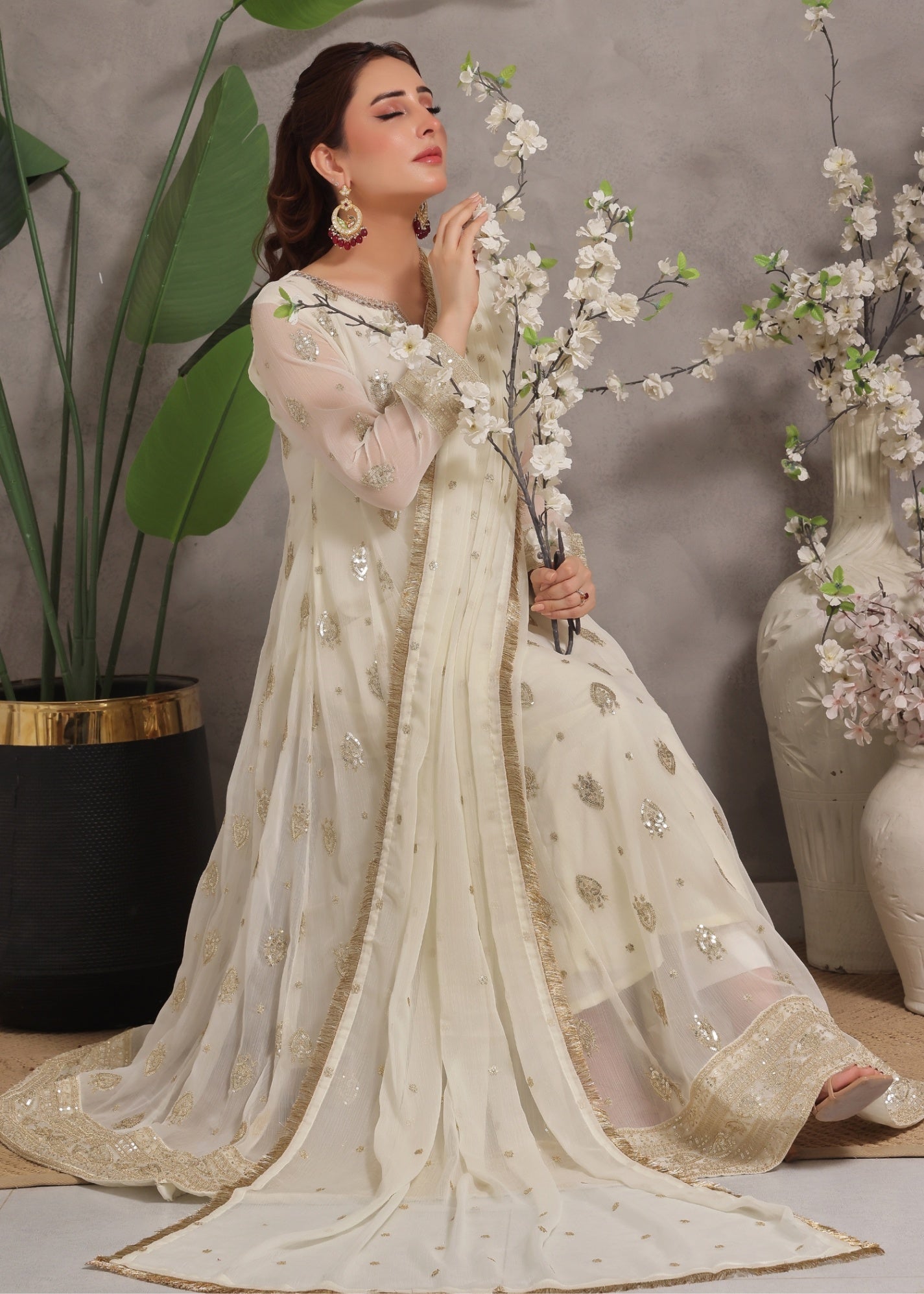 Abaan Zohan Raunak Off White Women 3pcs