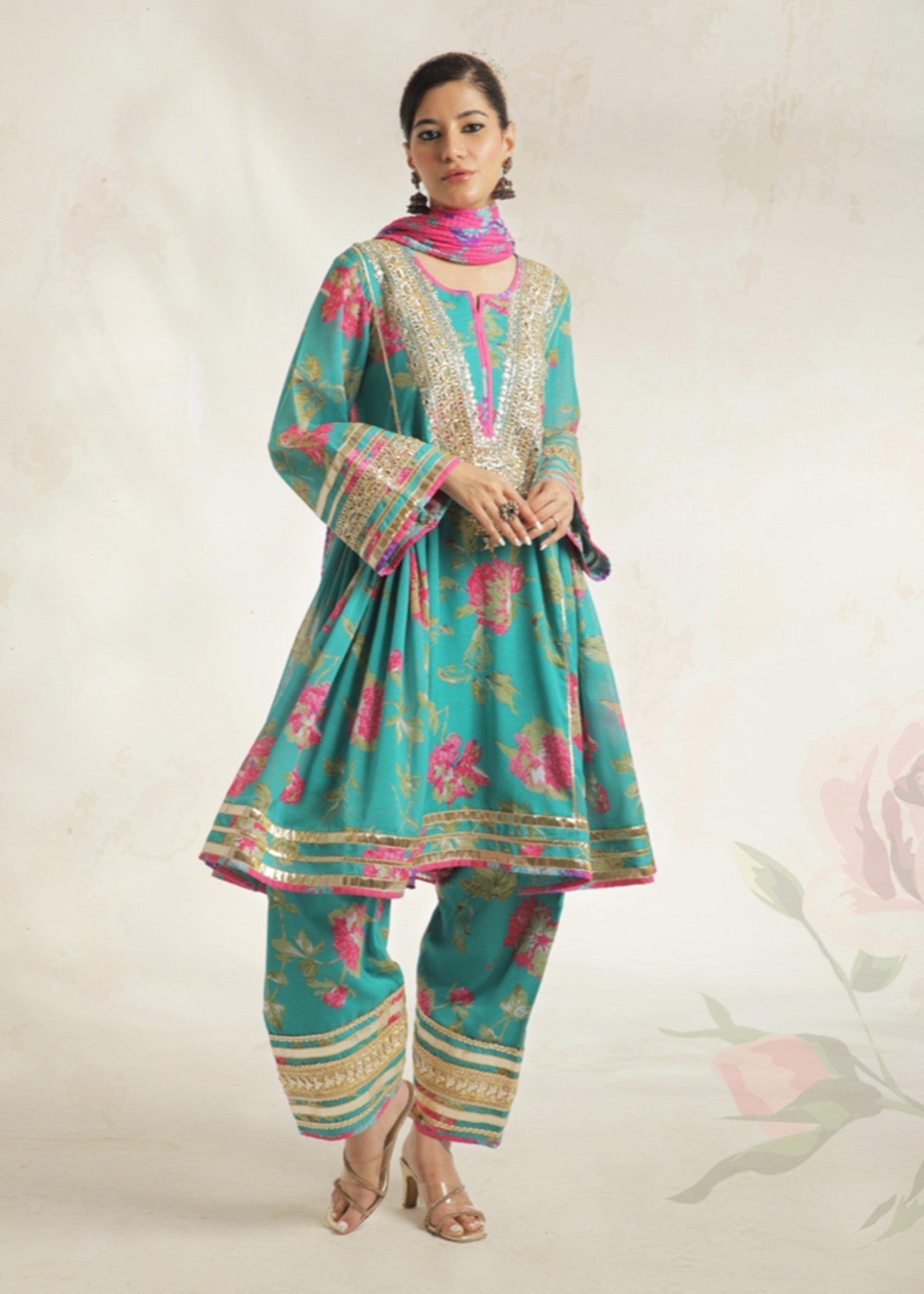 Gulenoor Bhopali Women 3pcs