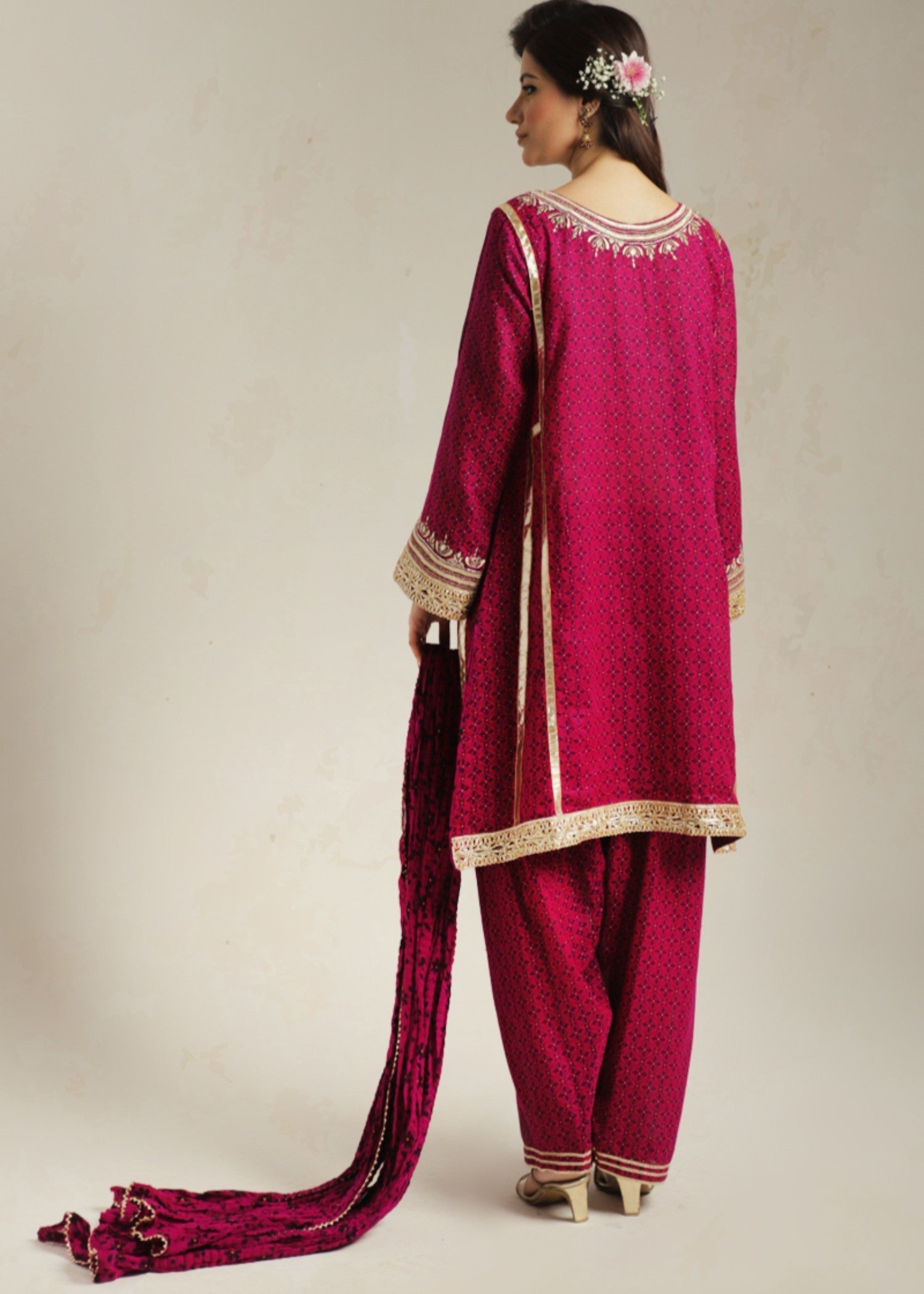 Gulenoor Blouche Vol 2 Magenta Women 3pcs